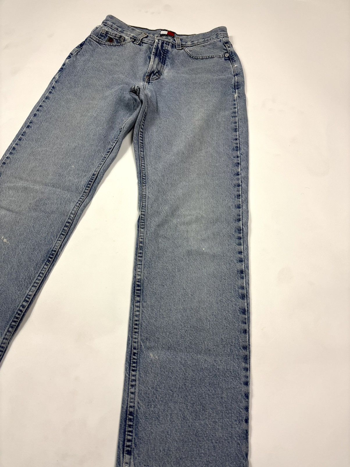 Tommy Hilfiger Vintage 1990s Tommy Jeans Light Wash Denim Size US 27 - 3 Thumbnail