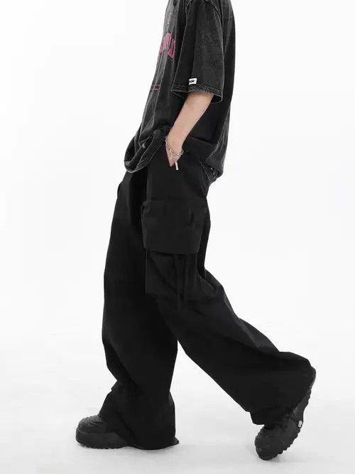 Japanese Brand Chiaki x Aika Retro High Street Hip Hop Loose Casual Pants Size US 30 / EU 46 - 7 Thumbnail