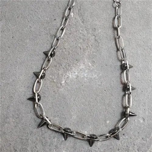 Jewelry Punk Hand Made Rivet Waist Chain Unisex Size ONE SIZE - 3 Thumbnail