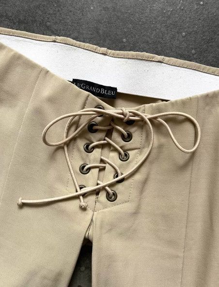 Le Grande Bleu (L.G.B.) L.G.B. (Le Grand Bleu) 00s Early Drawstring Flared Pants Size 36" / US 14 / IT 50 - 6 Thumbnail