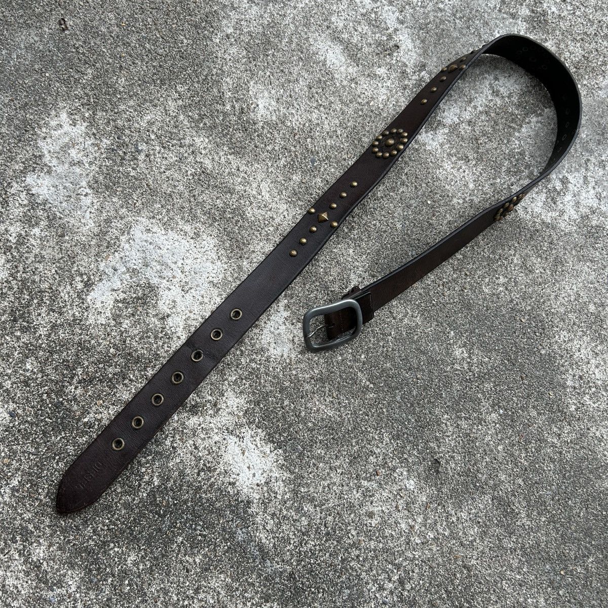 Diesel Vintage Diesel Design studded leather belt Size ONE SIZE - 3 Thumbnail