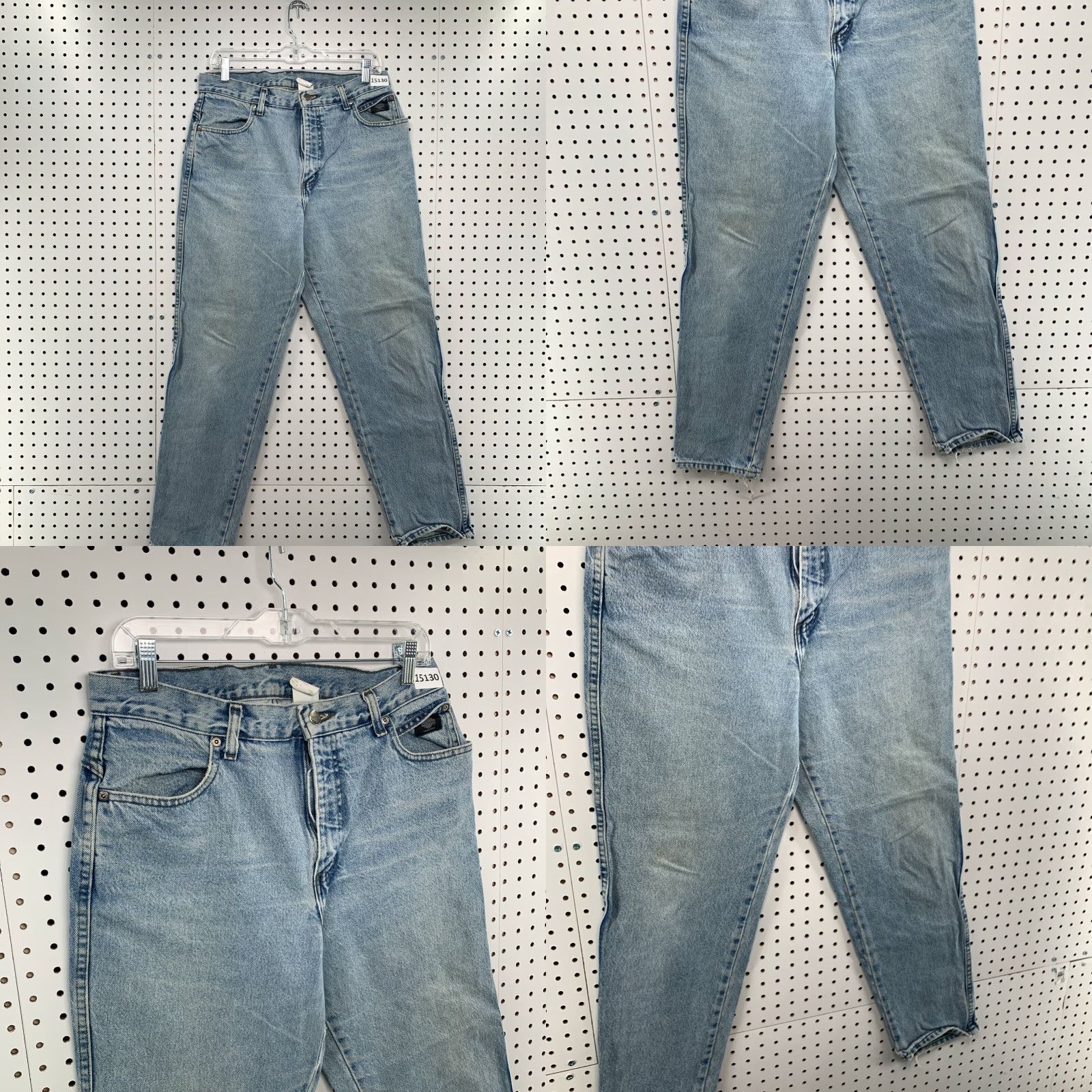 Harley Davidson VINTAGE Harley-Davidson Jeans Womens 12 R Zipper Fly Light Wash Denim 32 X 29 Blue Hip Classic Size 34" / US 12 / IT 48 - 8 Thumbnail