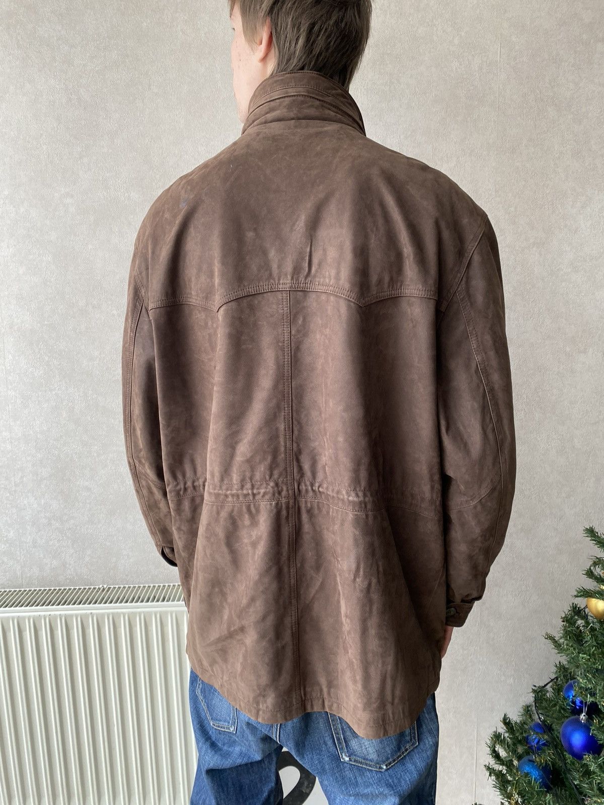 Yves Saint Laurent Vintage Yves Saint Laurent Leather Hunting Suede Jacket Size US XL / EU 56 / 4 - 3 Thumbnail