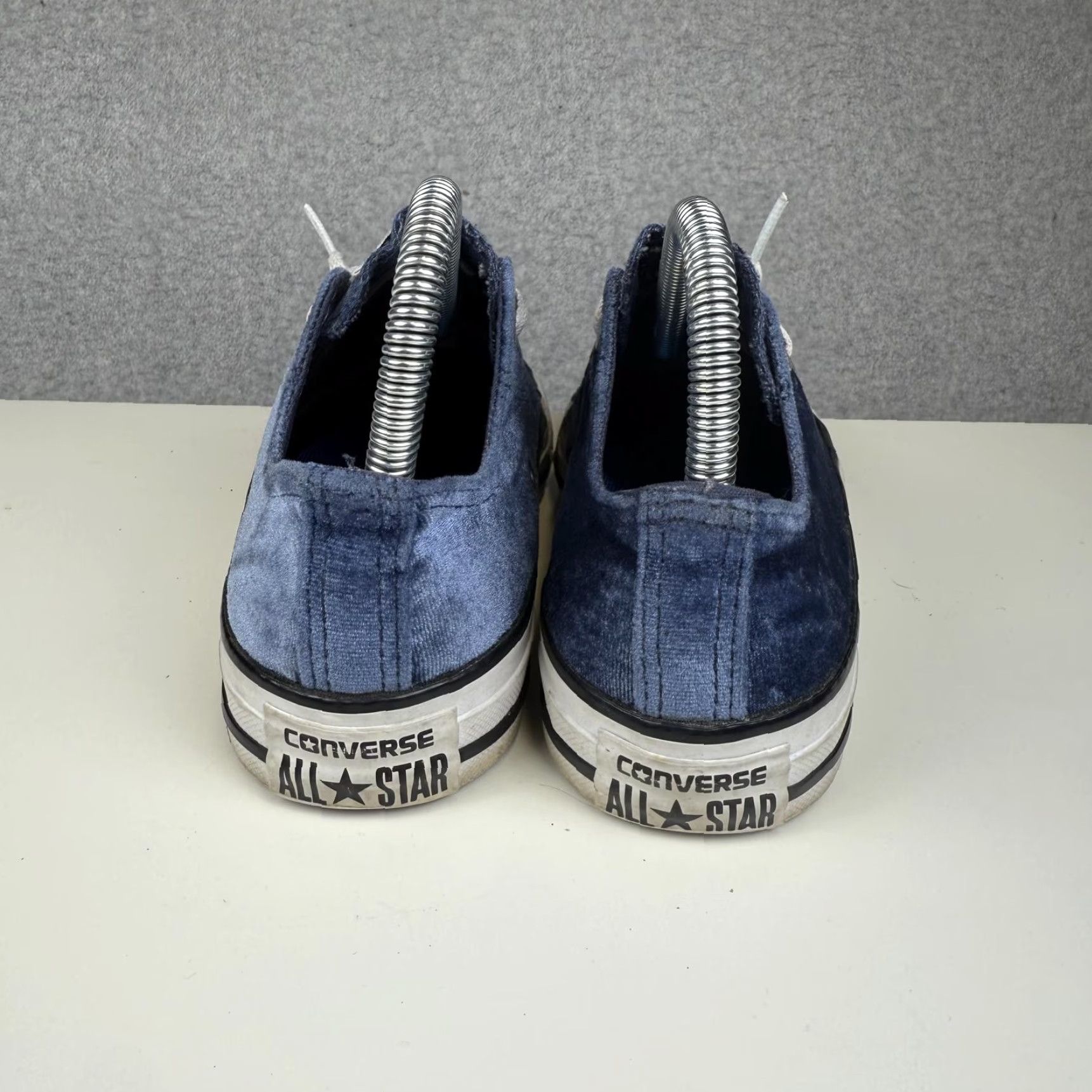 Converse CONVERSE ALL STAR Womens Sneakers Low Top Velour Blue Size 7 Velvet Feel Shoes Womens 7 Blue Sneakers Size M / US 6-8 / IT 42-44 - 5 Thumbnail