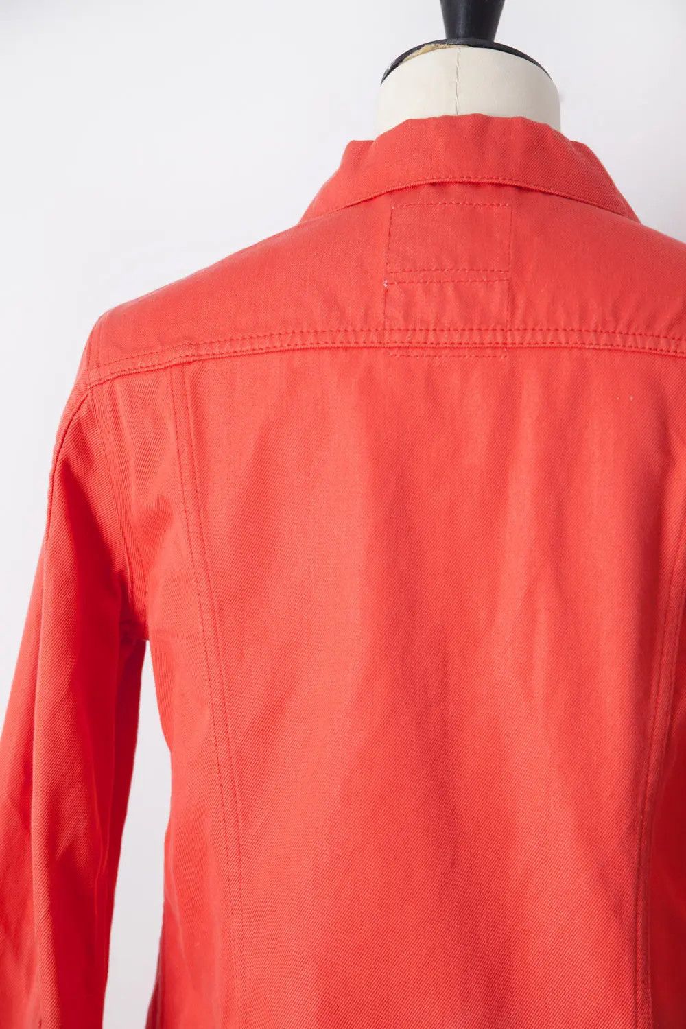 Helmut Lang Vintage early 2000's silk blend denim jacket Size S / US 4 / IT 40 - 4 Thumbnail