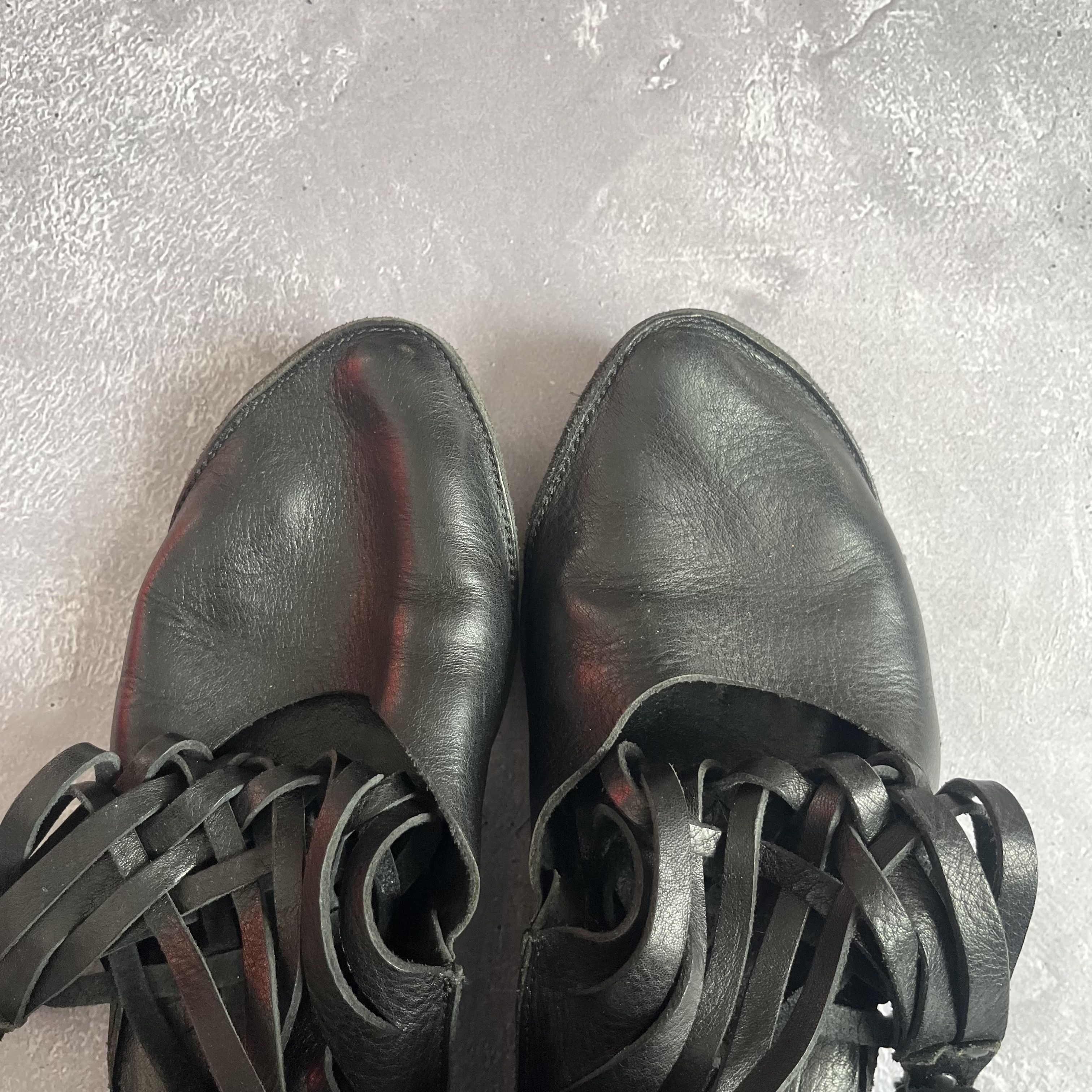 Trippen Trippen Avant Garde Leather Strap Cage Boots Black EU 41 Size US 11 / IT 41 - 8 Thumbnail