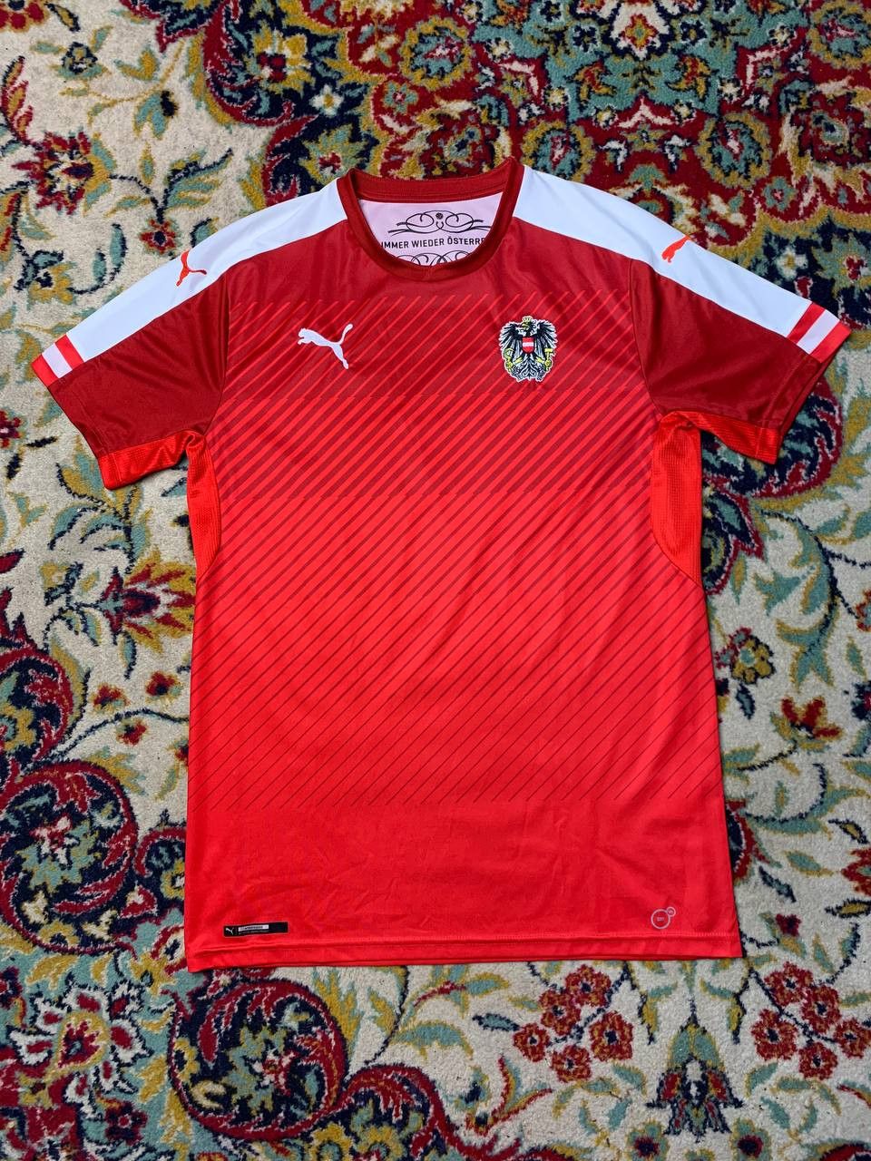 Puma Puma Austria 2016/17 Football Shirt Soccer Jersey Size M Size US M / EU 48-50 / 2 - 1 Thumbnail