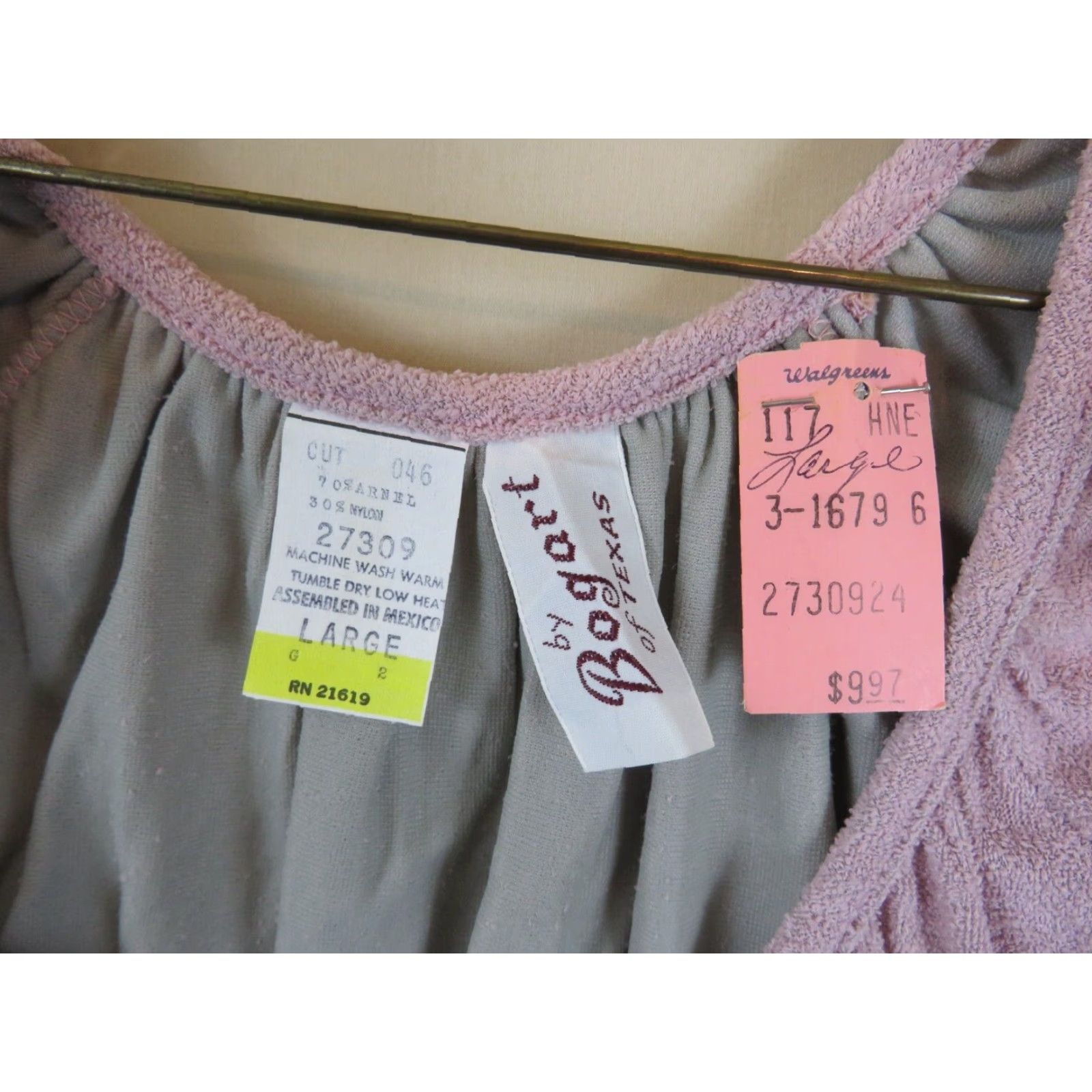 Vintage VINTAGE Bogart of Texas Shirt L Purple NOS tags 1980s 1970s single stitch Adult Mens Shirt Size L / US 10 / IT 46 - 4 Thumbnail