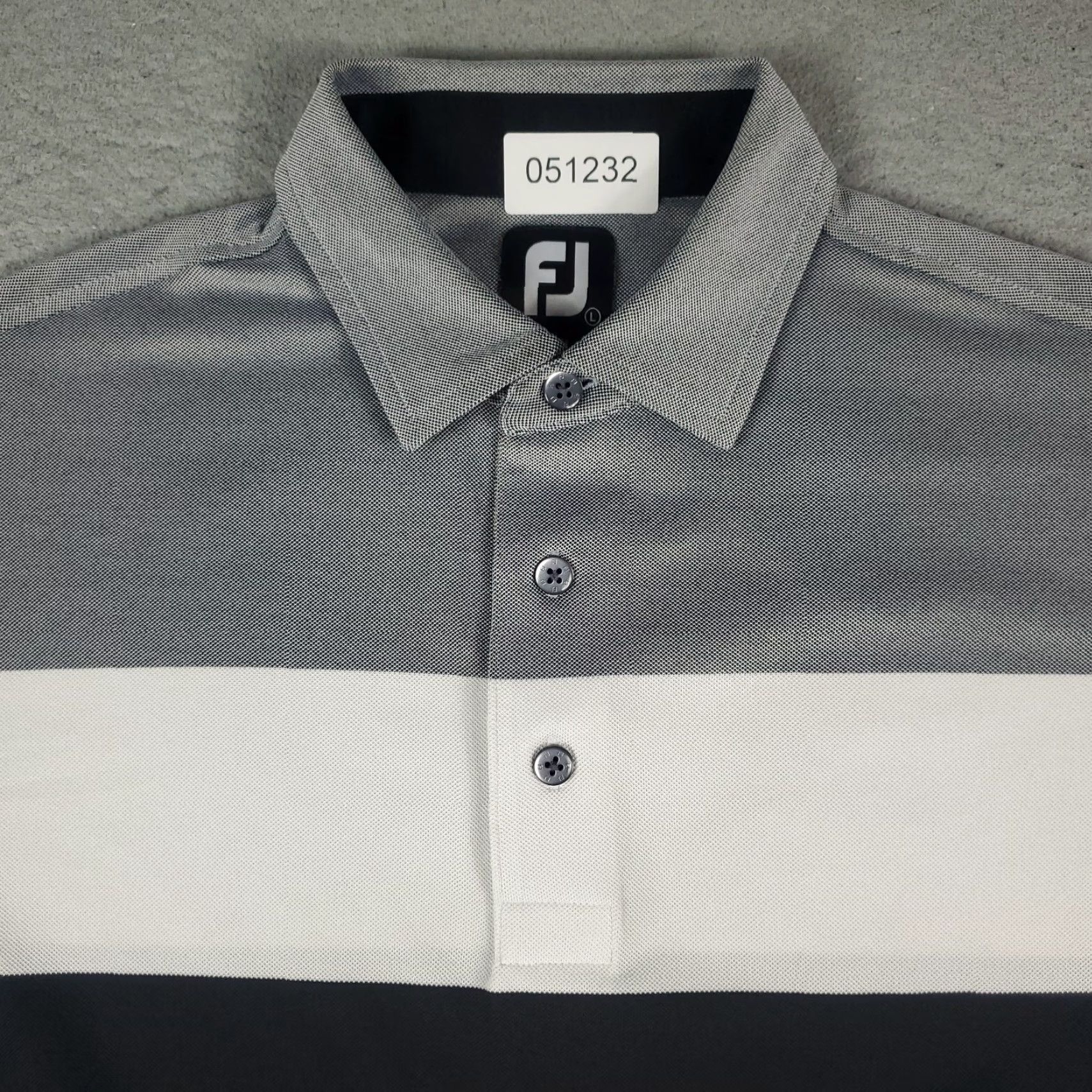 Footjoy FJ Polo Shirt Mens Size Large Gray - FootJoy Casual Golf Short Sleeve Polo Shirt Mens Large Gray FJ Brand Size US L / EU 52-54 / 3 - 2 Thumbnail