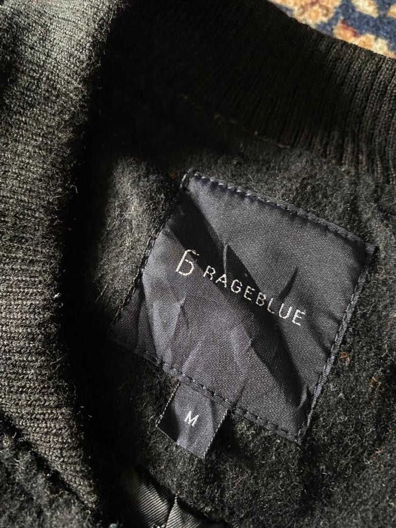 Japanese Brand RAGEBLUE WOOL BOMBERS JACKET Size US M / EU 48-50 / 2 - 3 Thumbnail