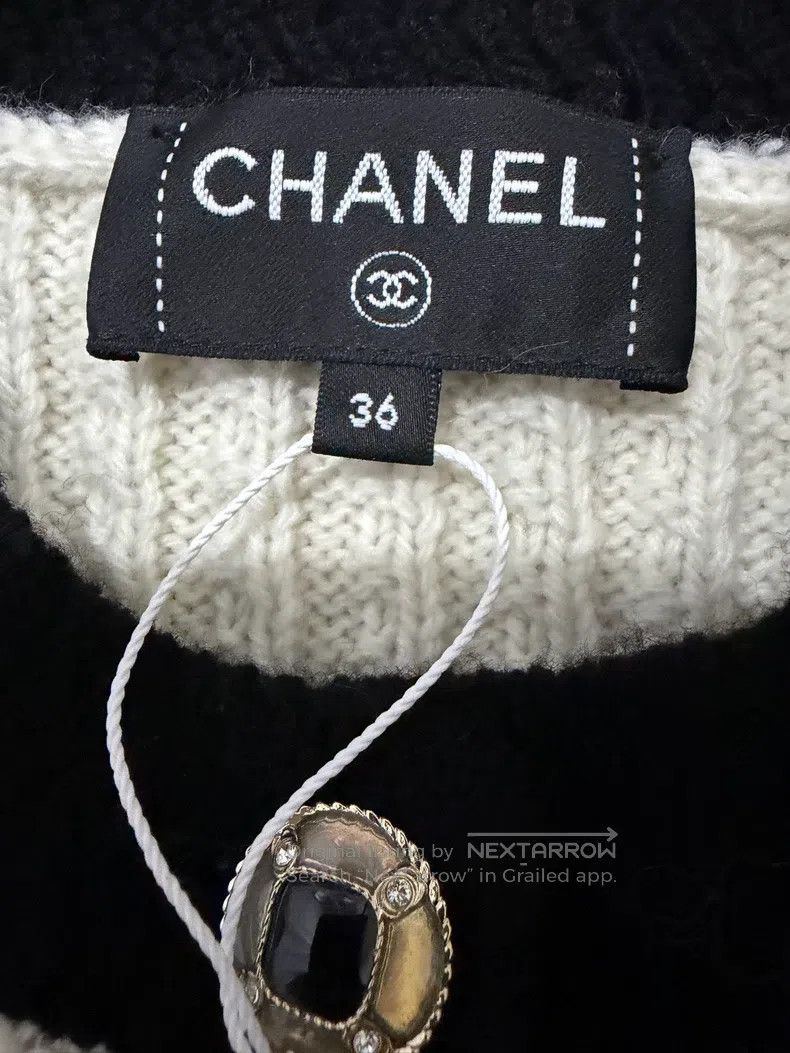 Chanel Chanel Ski series black and white cardigan coat Size XS / US 0-2 / IT 36-38 - 4 Thumbnail