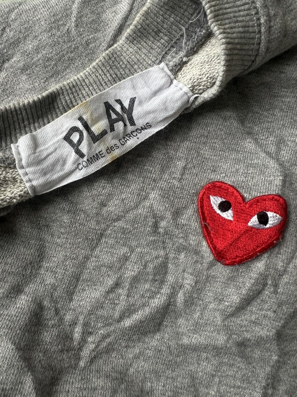 Comme des Garcons PLAY FW13 Comme des Garcons Play Heart Logo Crewneck Sweatshirt Size US M / EU 48-50 / 2 - 6 Thumbnail