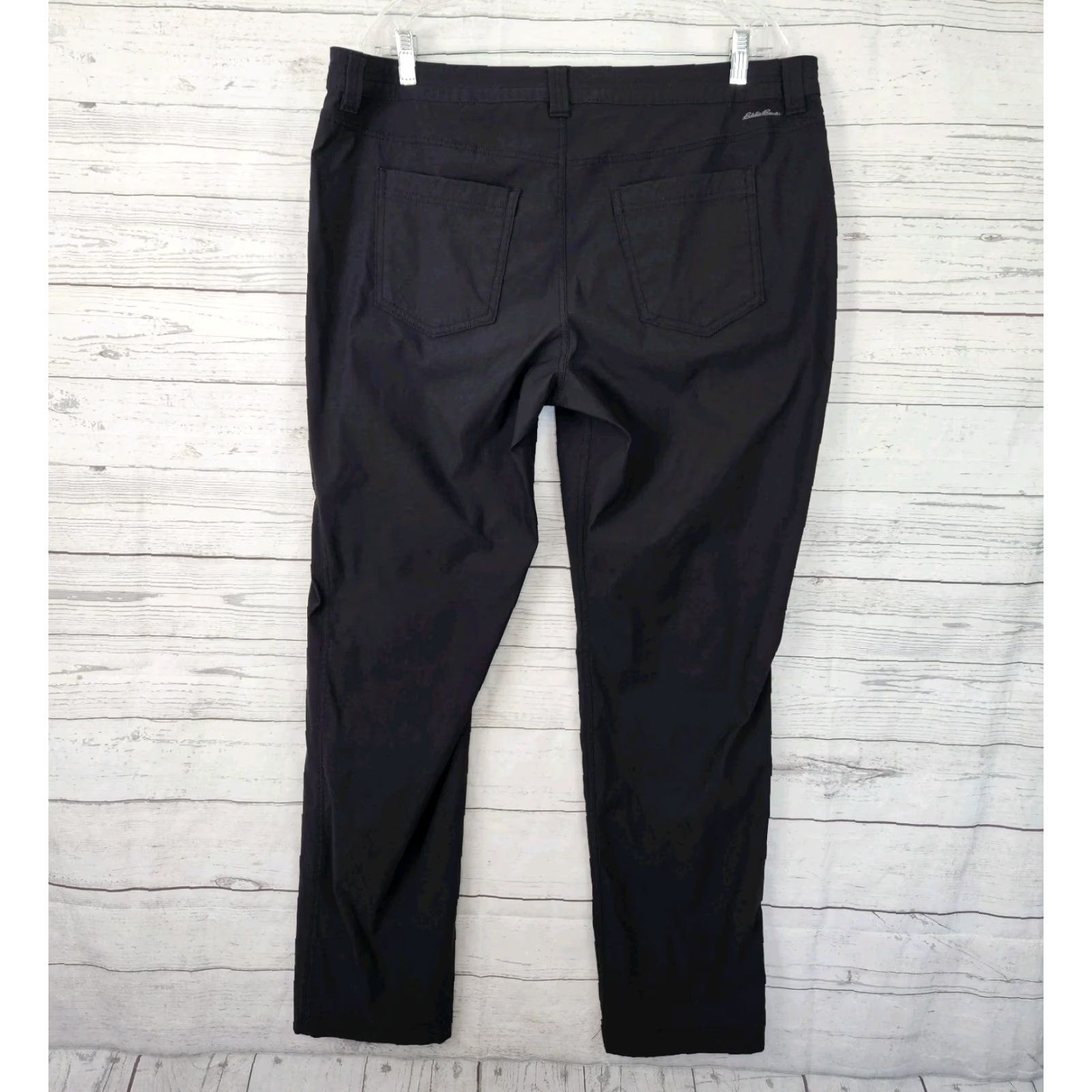 Eddie Bauer Eddie Bauer Womens Pants Sz 18 Solid Black High Rise Nylon Blend Size 40" / US 18 - 3 Thumbnail