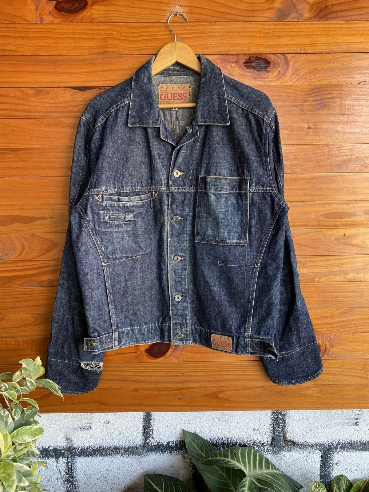 Guess Vintage GUESS Denim Jacket Made in USA Blue Jean Jacket Size US M / EU 48-50 / 2 - 3 Thumbnail