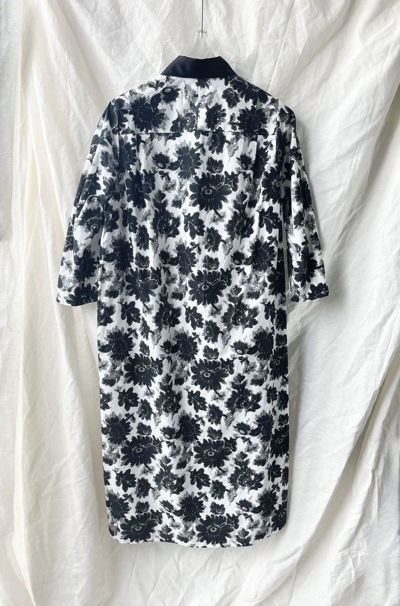 Comme des Garcons Comme Des Garcons Ink Black and White Daisy Sunflower Prin Size S / US 4 / IT 40 - 6 Thumbnail