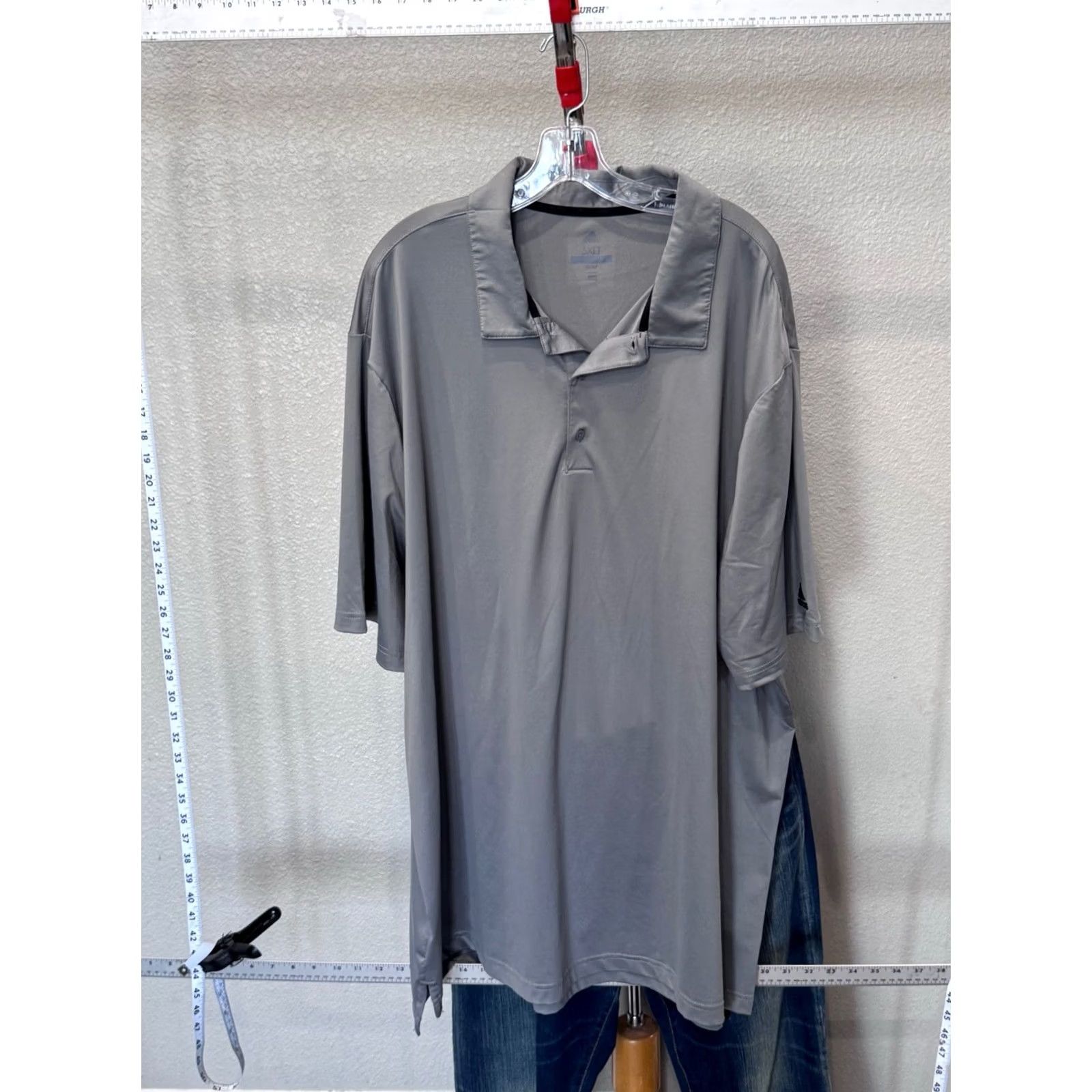 Adidas Adidas Gray Golf POLO SHIRT Poly 3XLT Mens Size US XXL / EU 58 / 5 - 3 Thumbnail