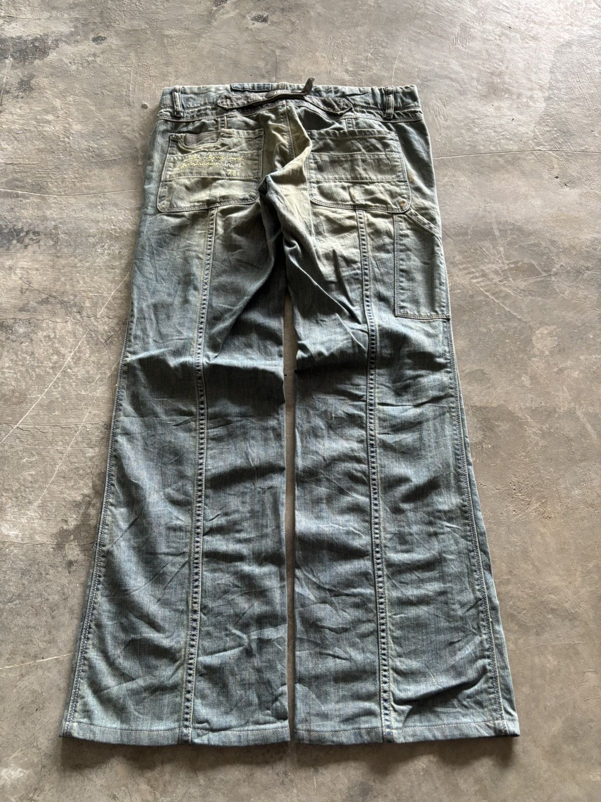 Diesel RARE flared diesel rusty patchwork art panelled distressed Size 27" / US 4 / IT 40 - 17 Thumbnail