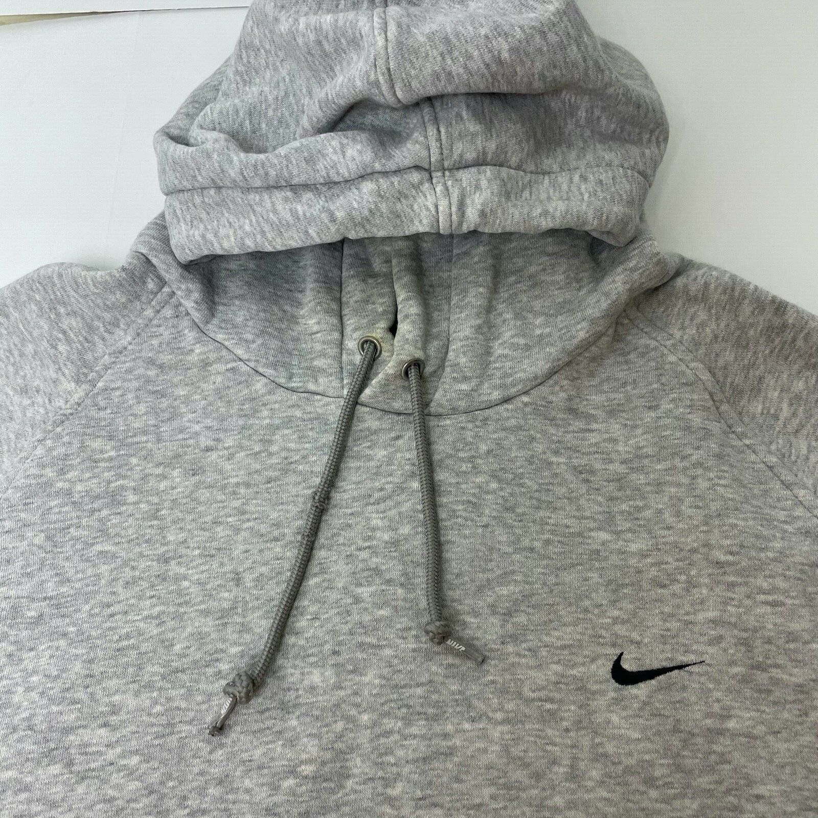 Nike Vintage Nike Hoodie Mens Large Light Gray Black Swoosh Size US L / EU 52-54 / 3 - 5 Thumbnail