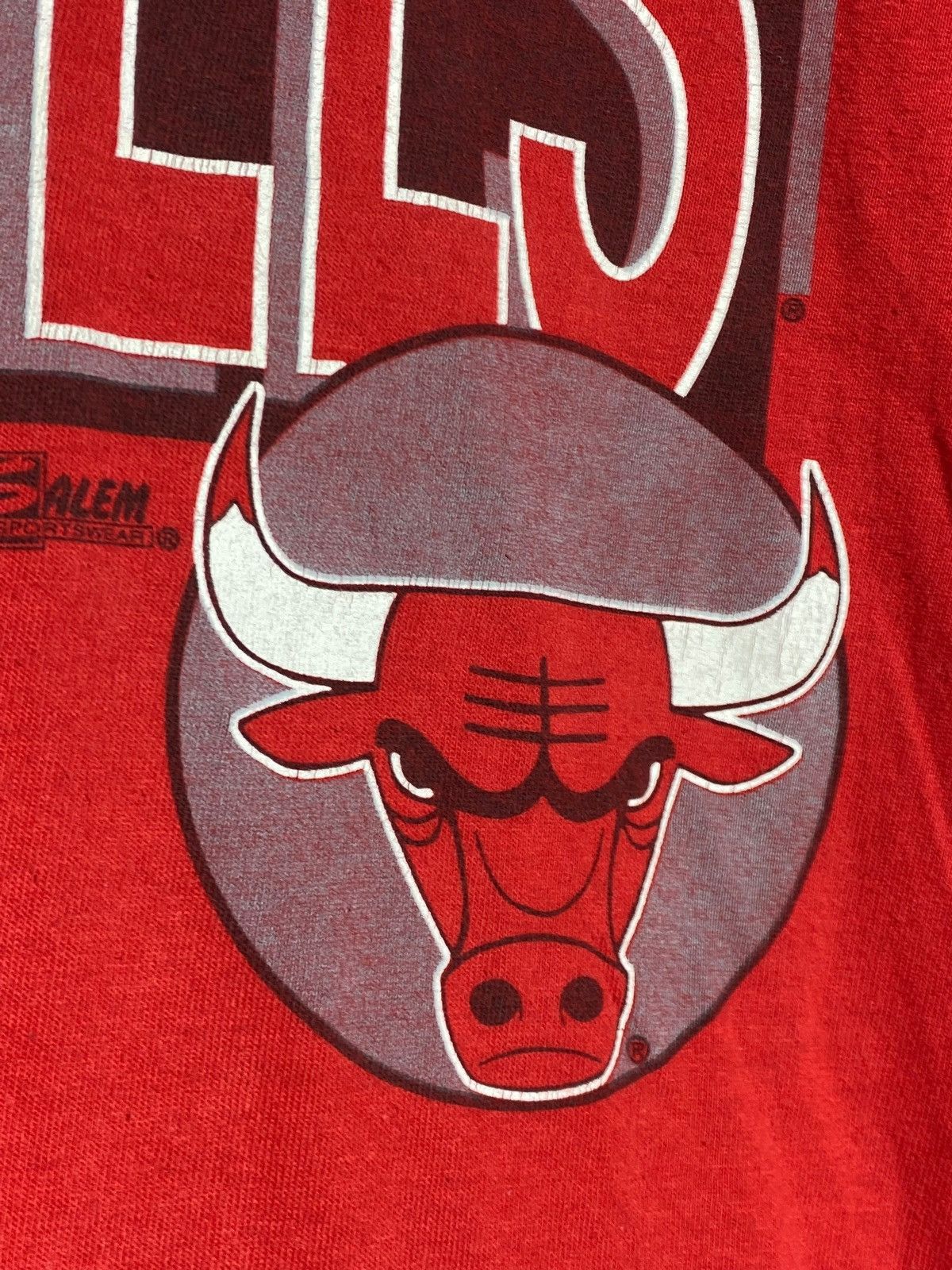 NBA Chicago Bulls Salem Sportswear T-Shirt VTG 90s NBA Logo Size US L / EU 52-54 / 3 - 7 Thumbnail