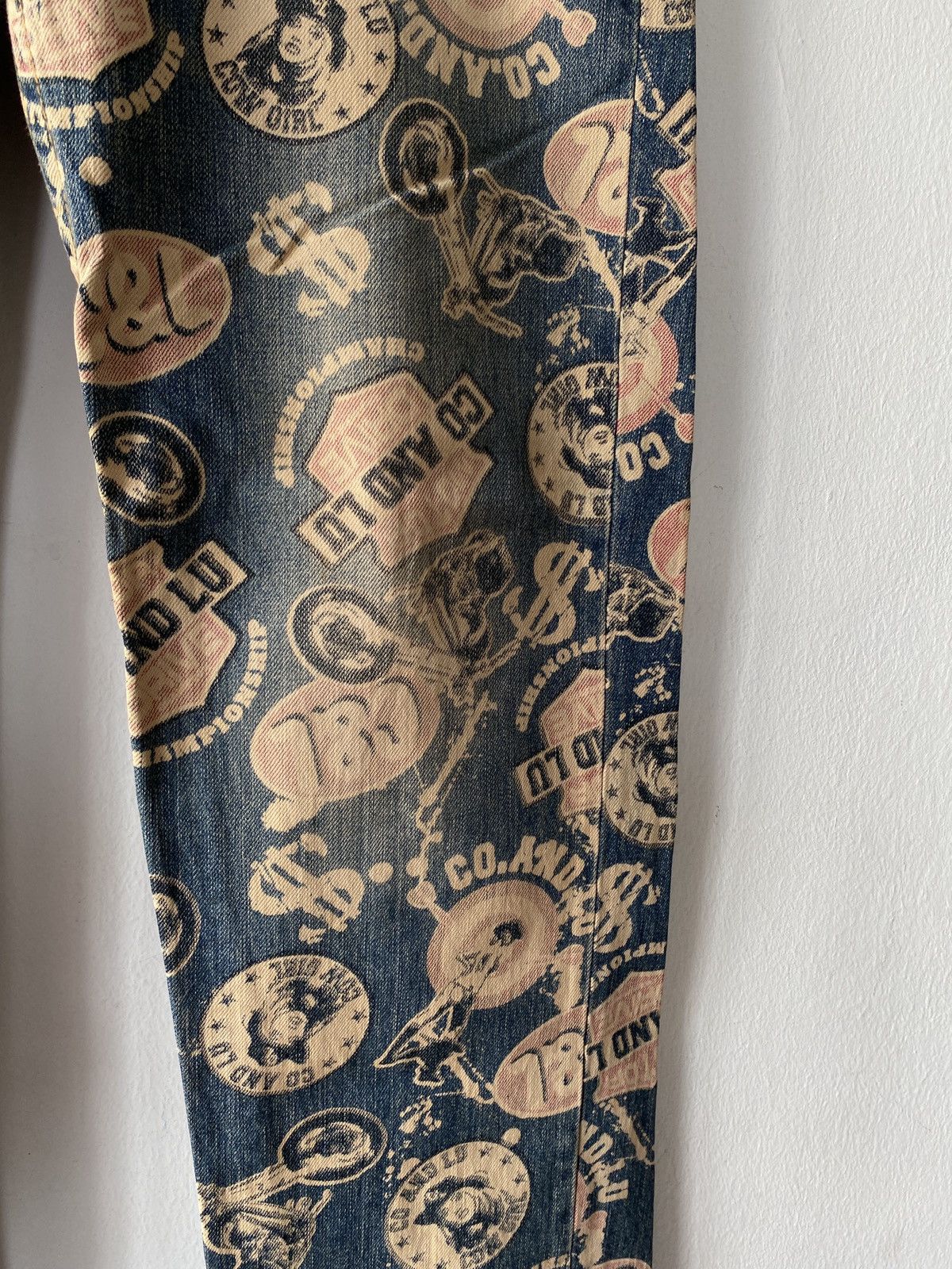 Hysteric Glamour × Japanese Brand Japanese Brand Co & Lu Fullprint Design Denim Size US 29 - 7 Thumbnail