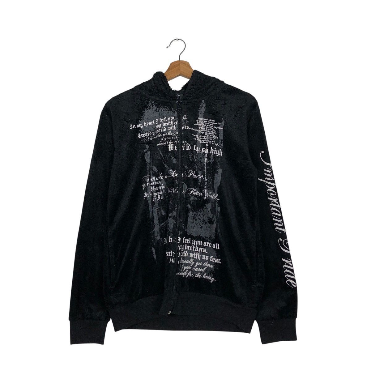 Hysteric Glamour 📌Rich Black Hoodie Zipper Jacket Spinash Punk Design Size US L / EU 52-54 / 3 - 13 Thumbnail