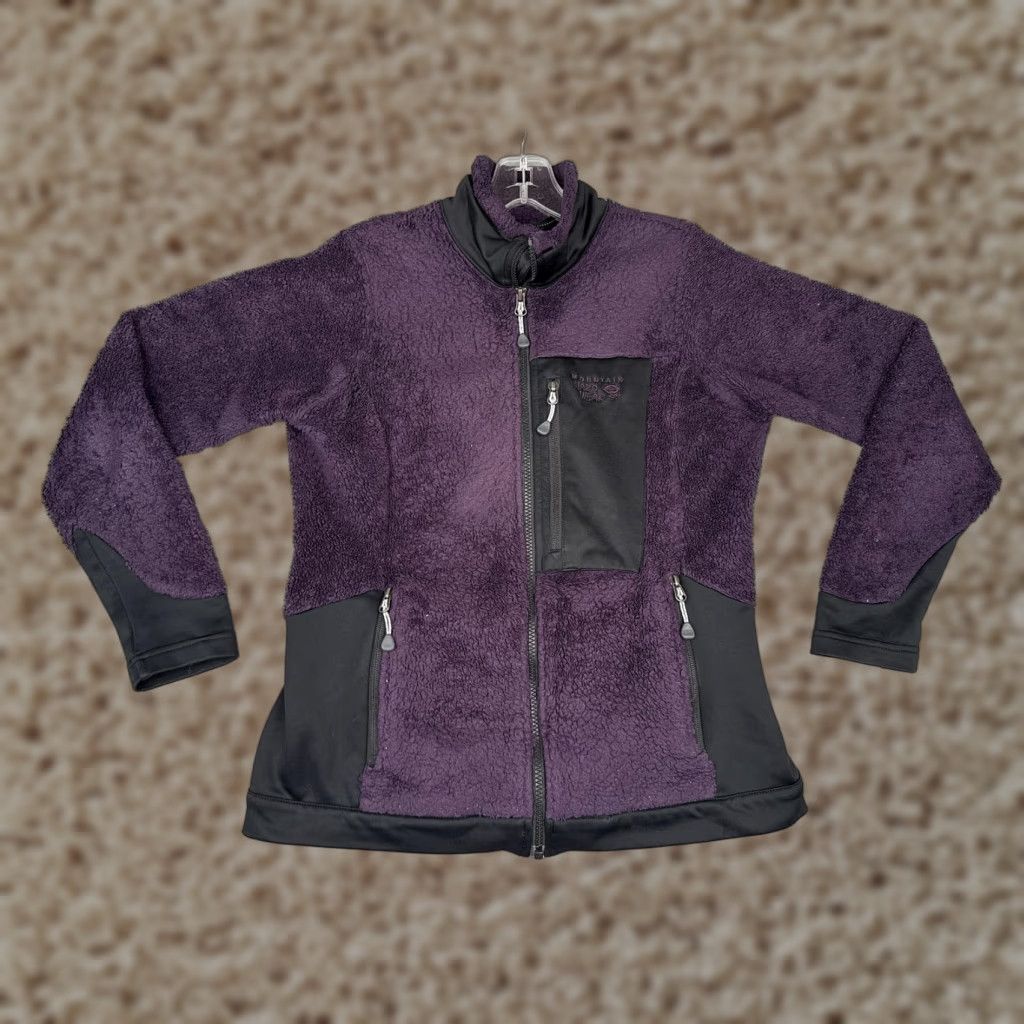 Mountain Hardwear Mountain Hardwear Jacket Womens Small Purple Fleece Full Zip Softshell READ Size S / US 4 / IT 40 - 1 Thumbnail