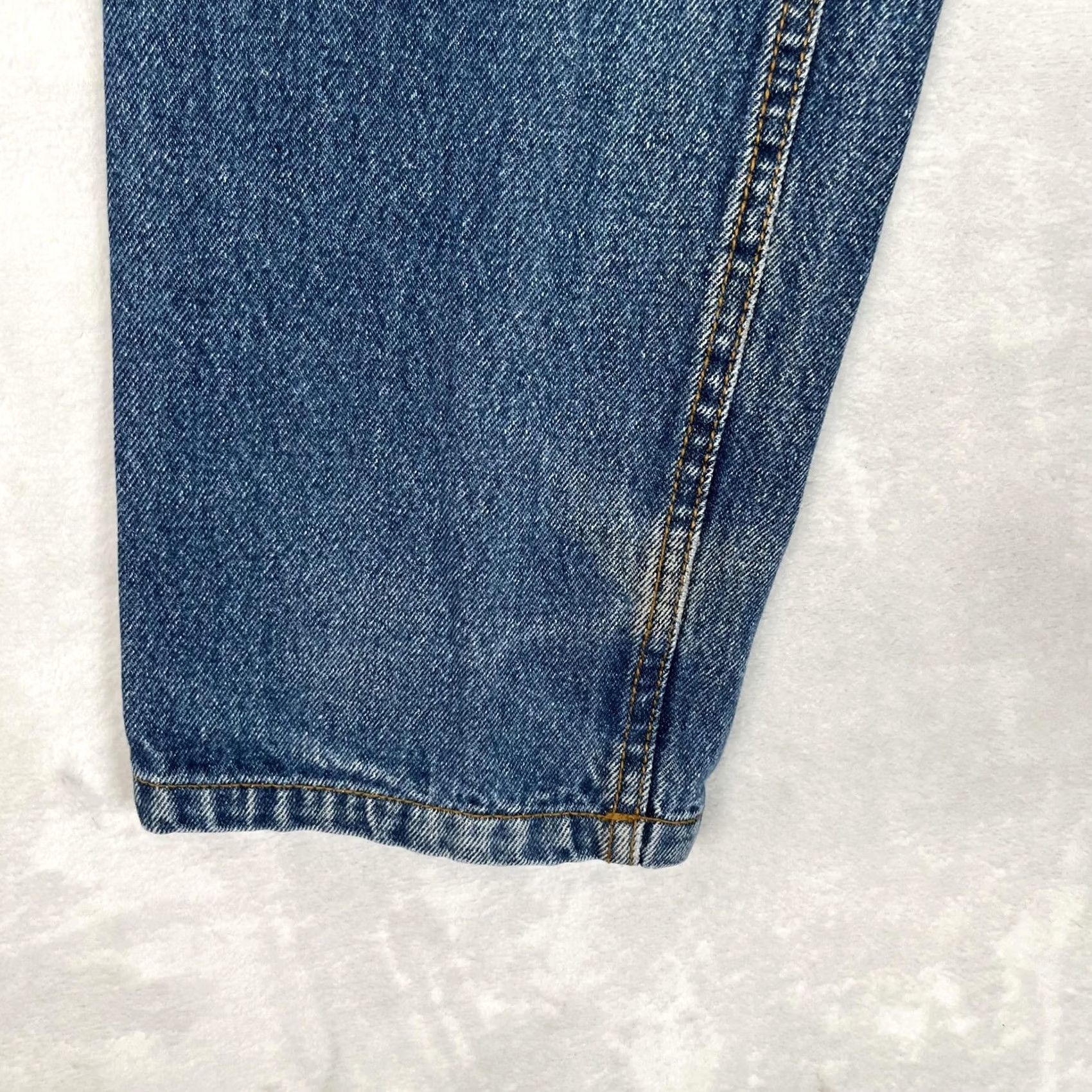 Denime VINTAGE Cowgirl Up Jeans Juniors 3/4 Low Rise Straight 26x34 Blue Denim Size 26" / US 2 / IT 38 - 2 Thumbnail
