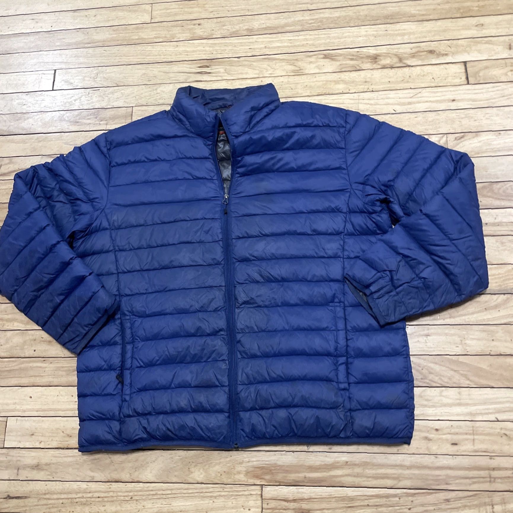 Vintage Hawke & Co Duck Down Puffer Jacket Men 2XL Blue Light Sports Performance Fade Jacket Size US XXL / EU 58 / 5 - 3 Thumbnail