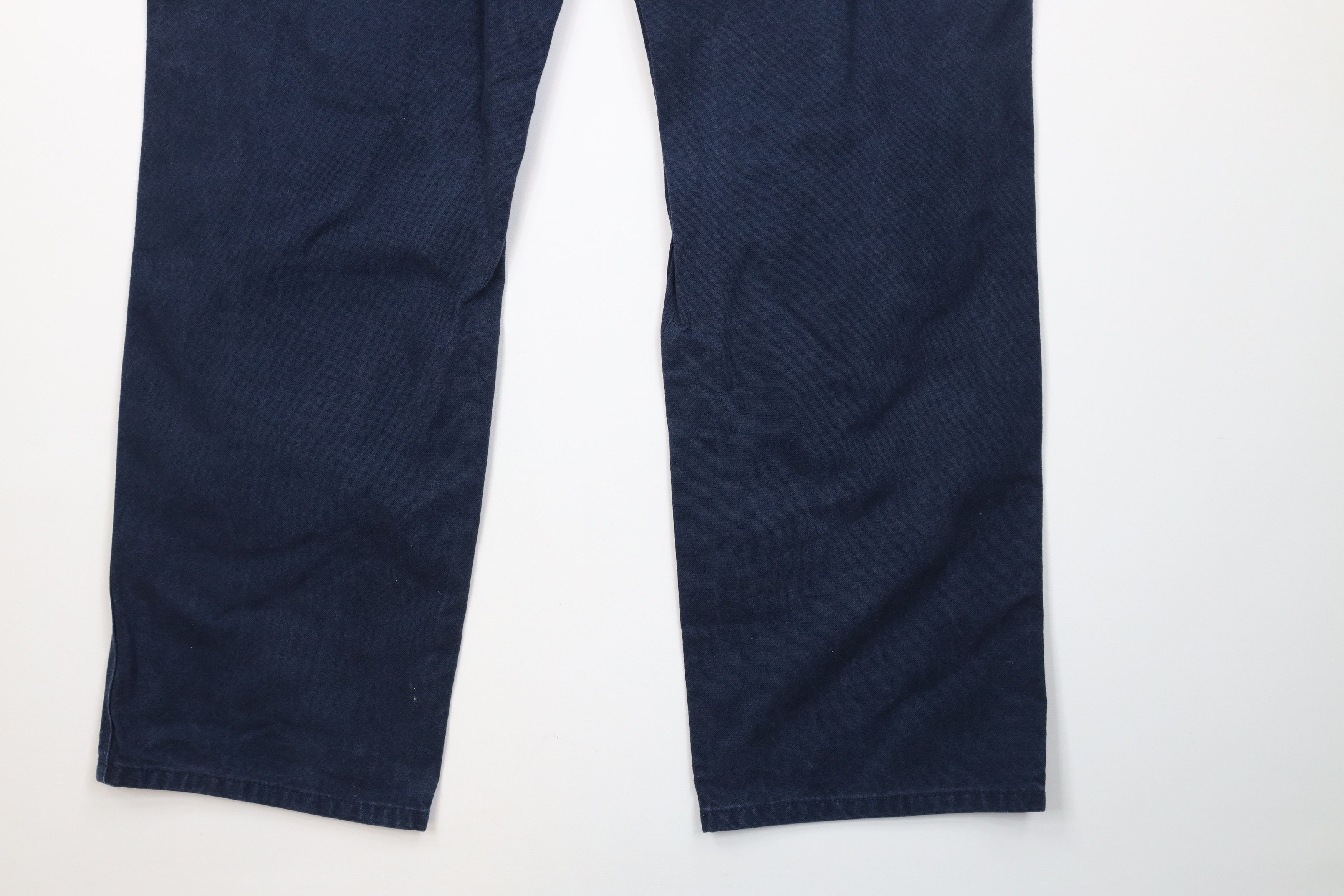 Carhartt Vintage Y2K Carhartt Wide Leg Dungaree Pants Navy Blue Size US 38 / EU 54 - 15 Thumbnail
