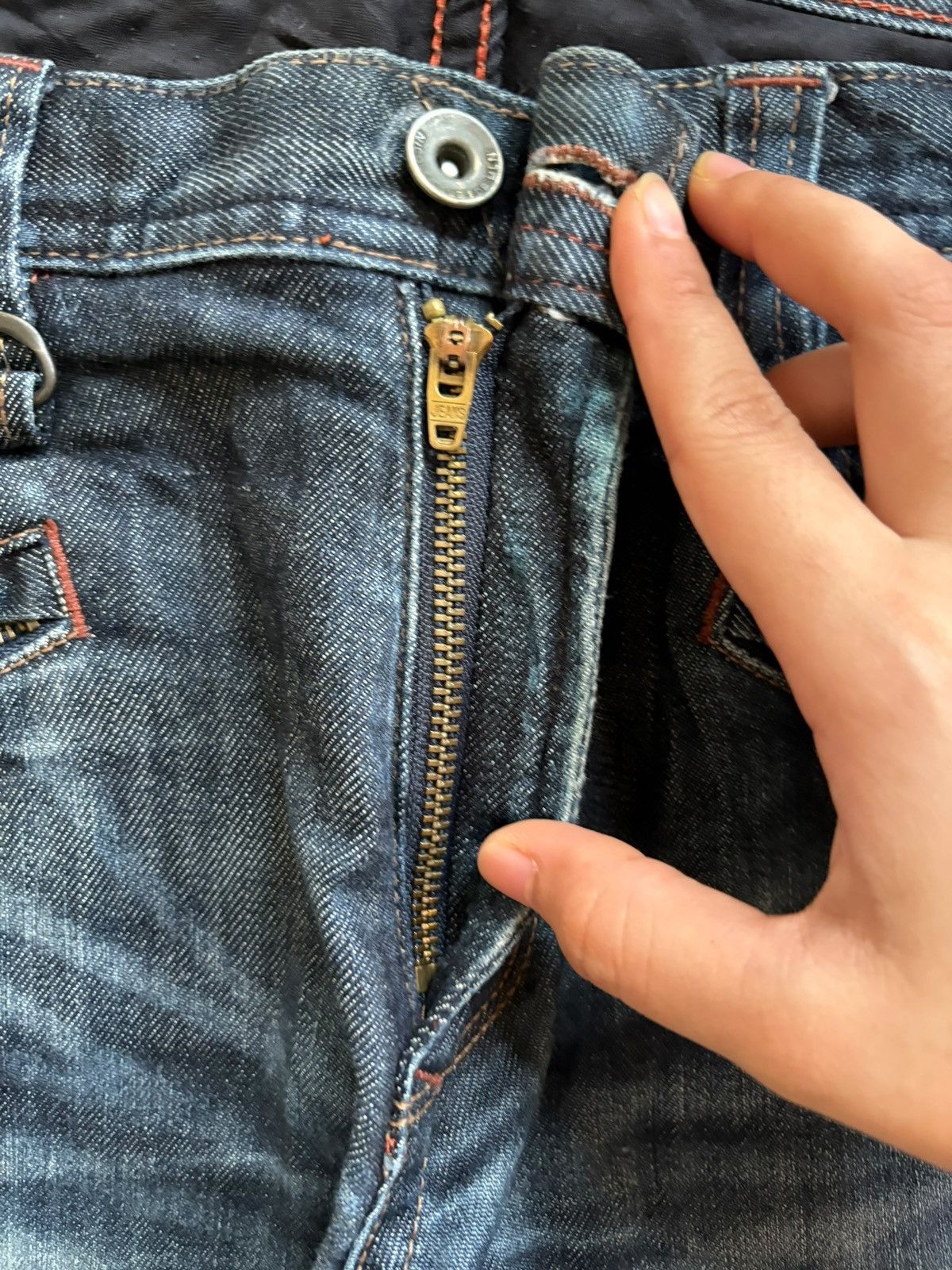 Designer × Japanese Brand Vintage Japanese Brand Distress Bootcut Flare Jeans Size US 32 / EU 48 - 3 Thumbnail
