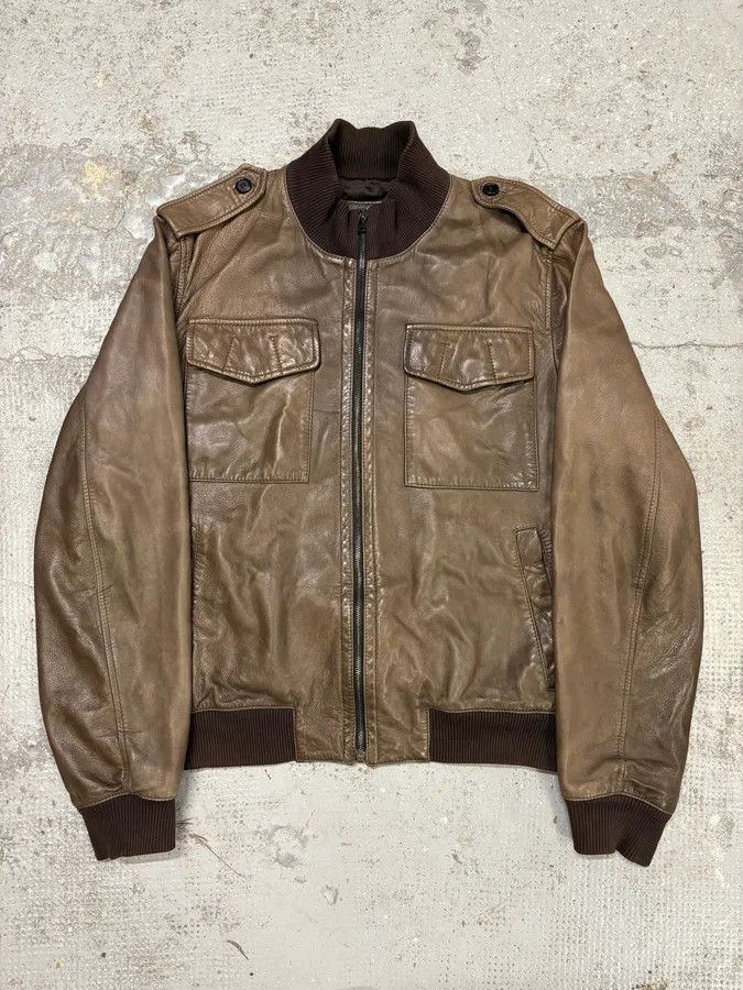 Prada FW2008 Prada Brown Leather Jacket Size US M / EU 48-50 / 2 - 1 Thumbnail