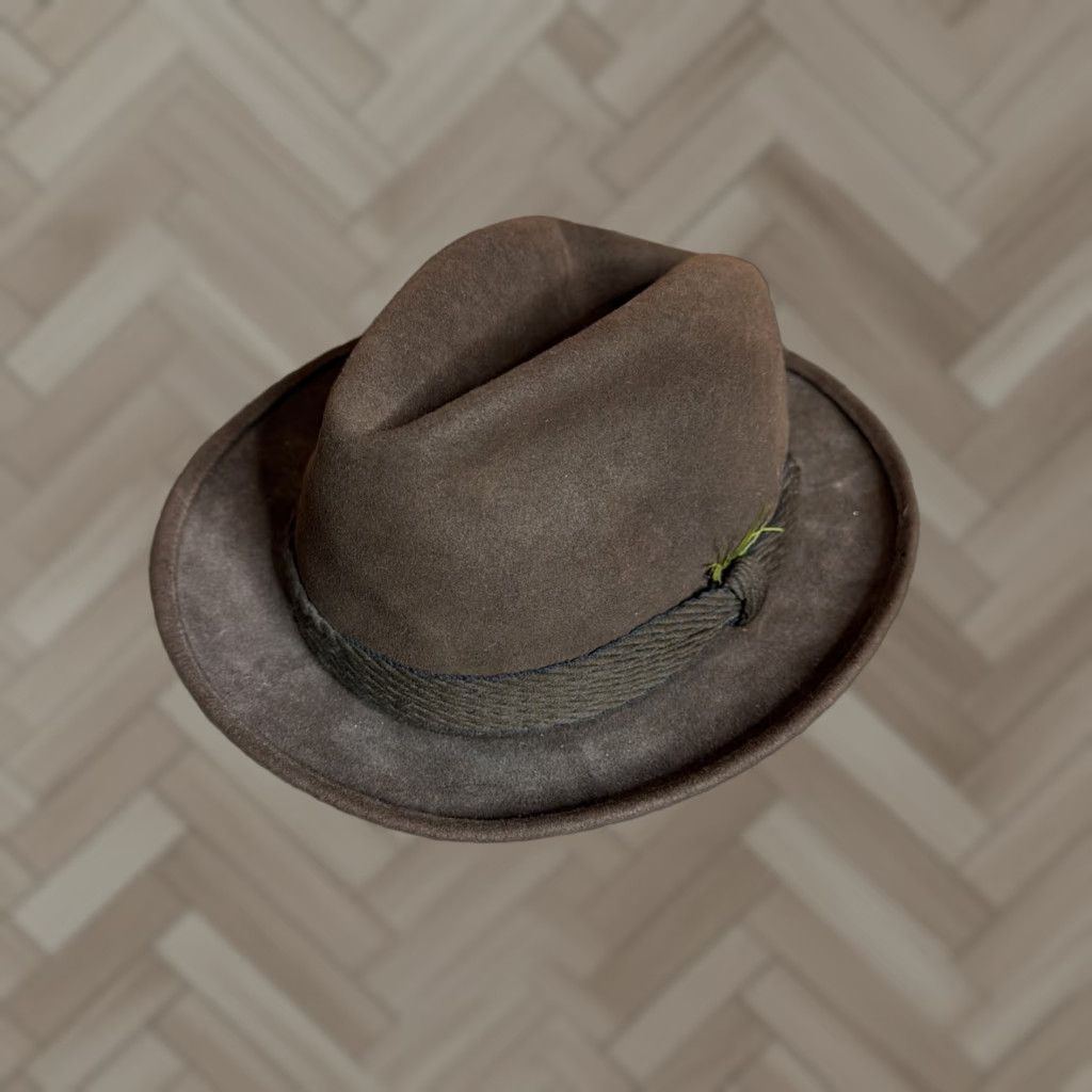 Stetson VINTAGE Stetson Fedora Hat Men 6 3/4 Brown Felt Size ONE SIZE - 1 Thumbnail