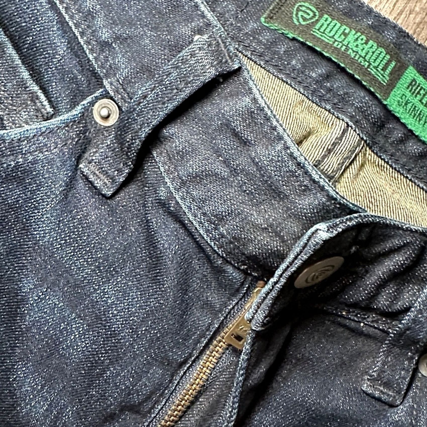 Vintage Rock & Roll Denim Rock & Roll Cowboy Rifle Skinny Straight Jeans - 29 Men Blue 29 Regular Bootcut Inseam 32 Mens Jeans Cowboys 90s Size US 29 - 7 Thumbnail