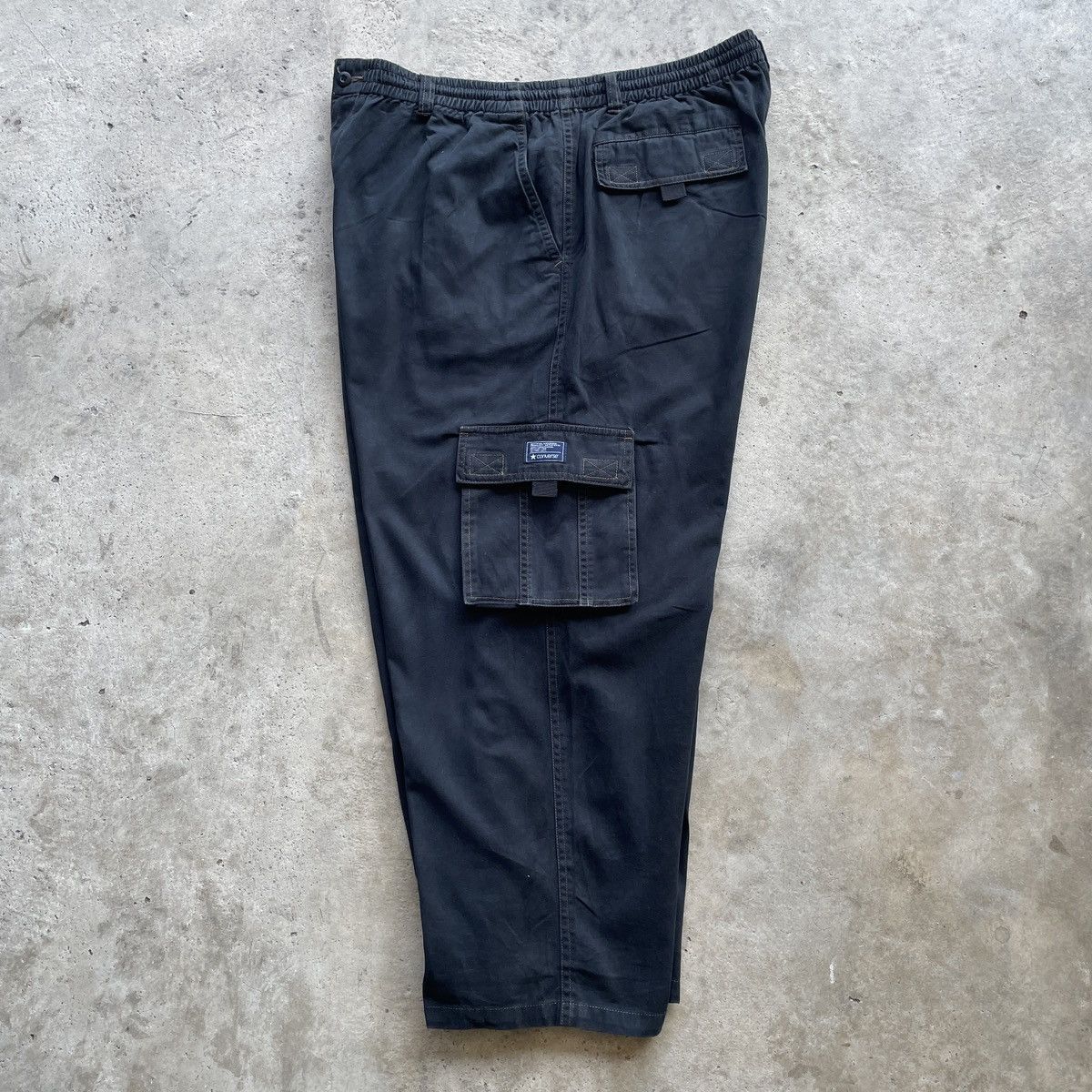 Converse Vintage Converse Drawstring Waist Baggy Cargo Pants Tactical Size US 38 / EU 54 - 4 Thumbnail