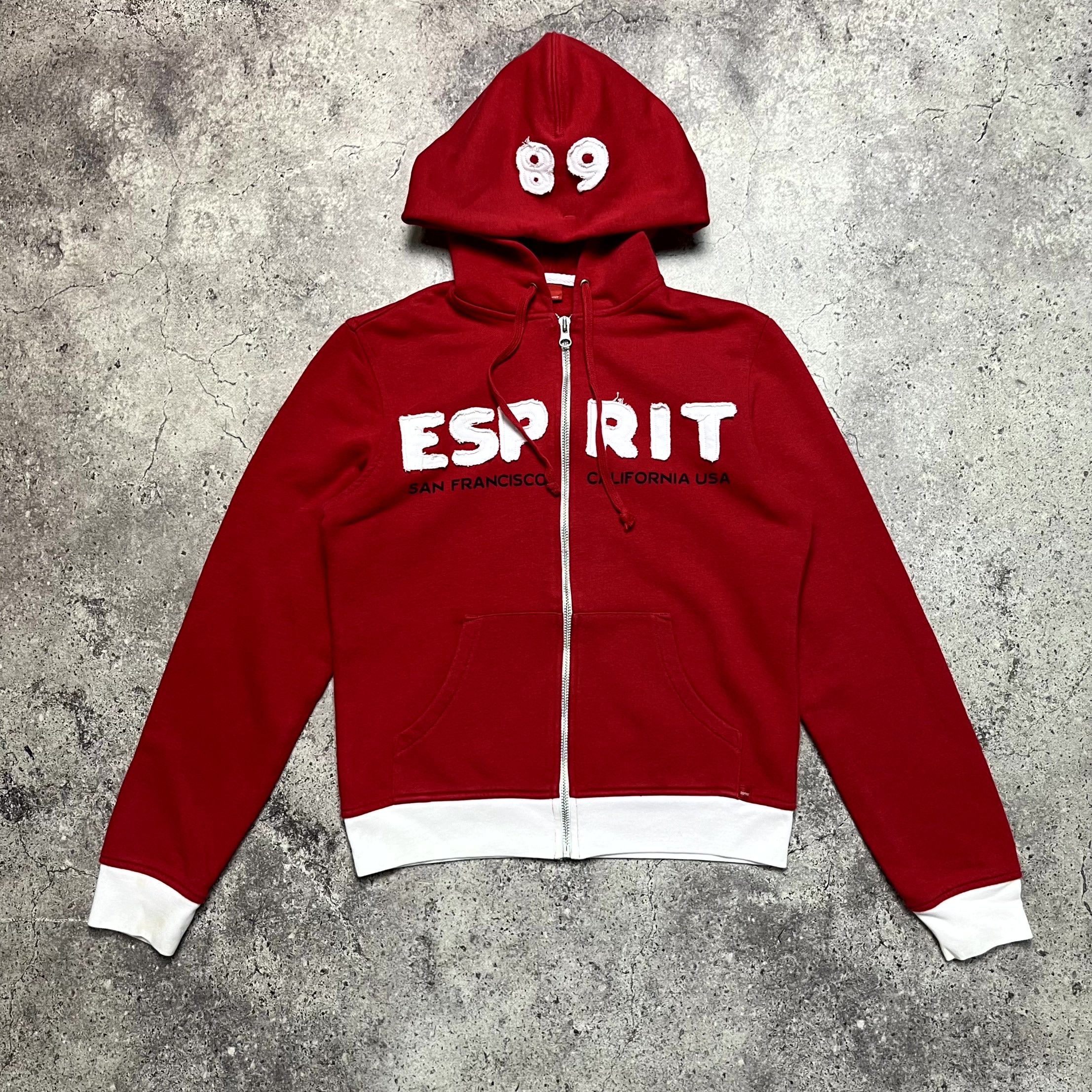 Esprit Y2K Esprit San Francisco Full Zip Cotton Red Hoodie Size S Size S / US 4 / IT 40 - 1 Thumbnail