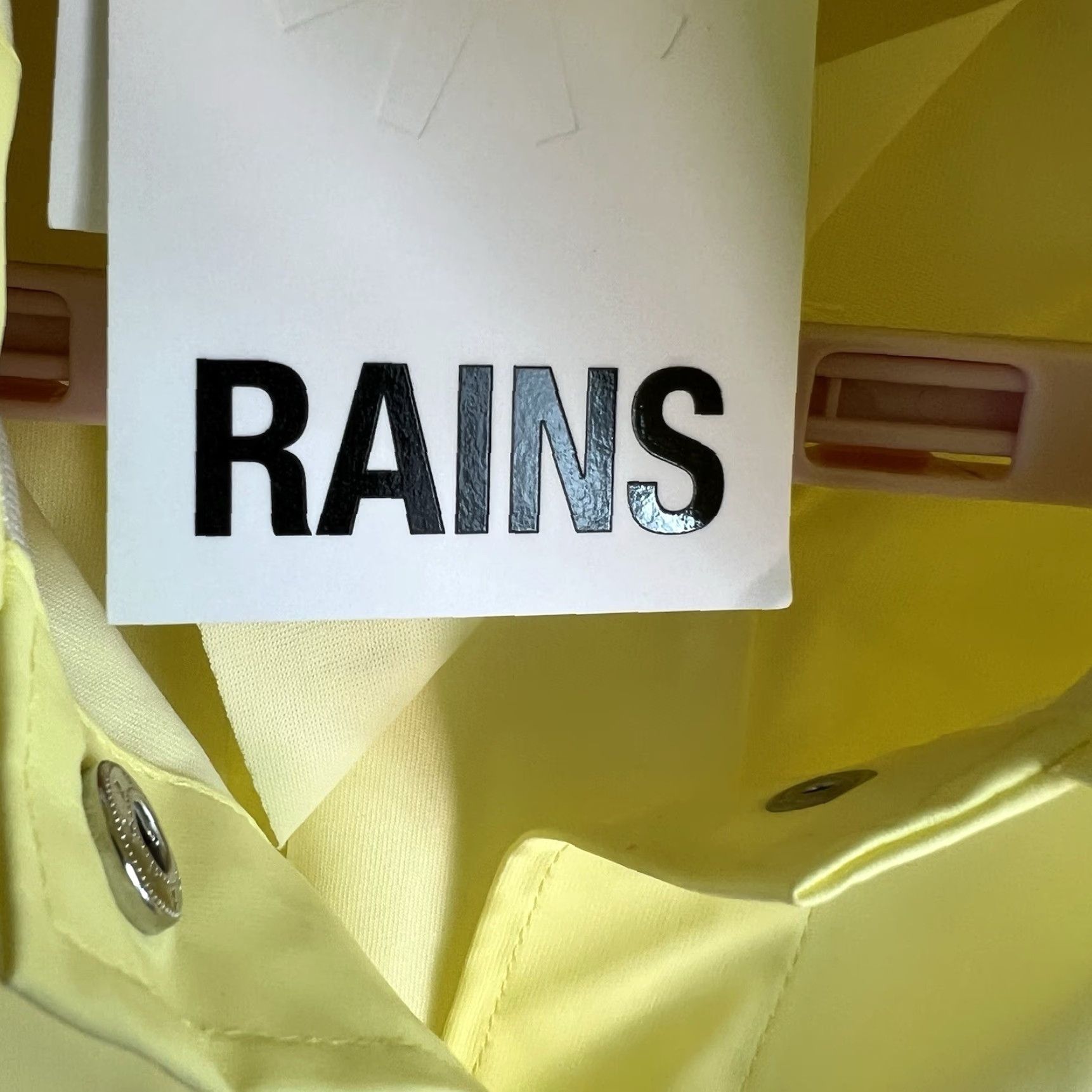 Rains RAINS Jacket A-Line Rain Jacket Womens XS Yellow Straws Waterproof NWT 18050 Size XS / US 0-2 / IT 36-38 - 5 Thumbnail