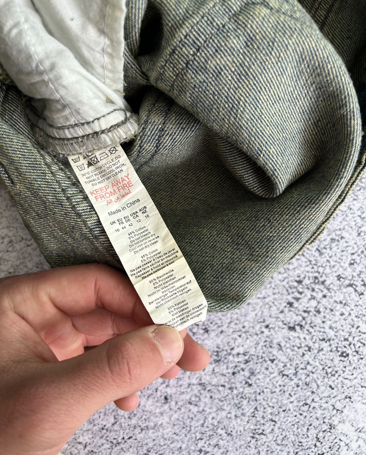 Japanese Brand INDIGO VINTAGE EXTREME RIP-FRONT STRAIGHT LEG OPIUM JEANS Size US 38 / EU 54 - 8 Thumbnail