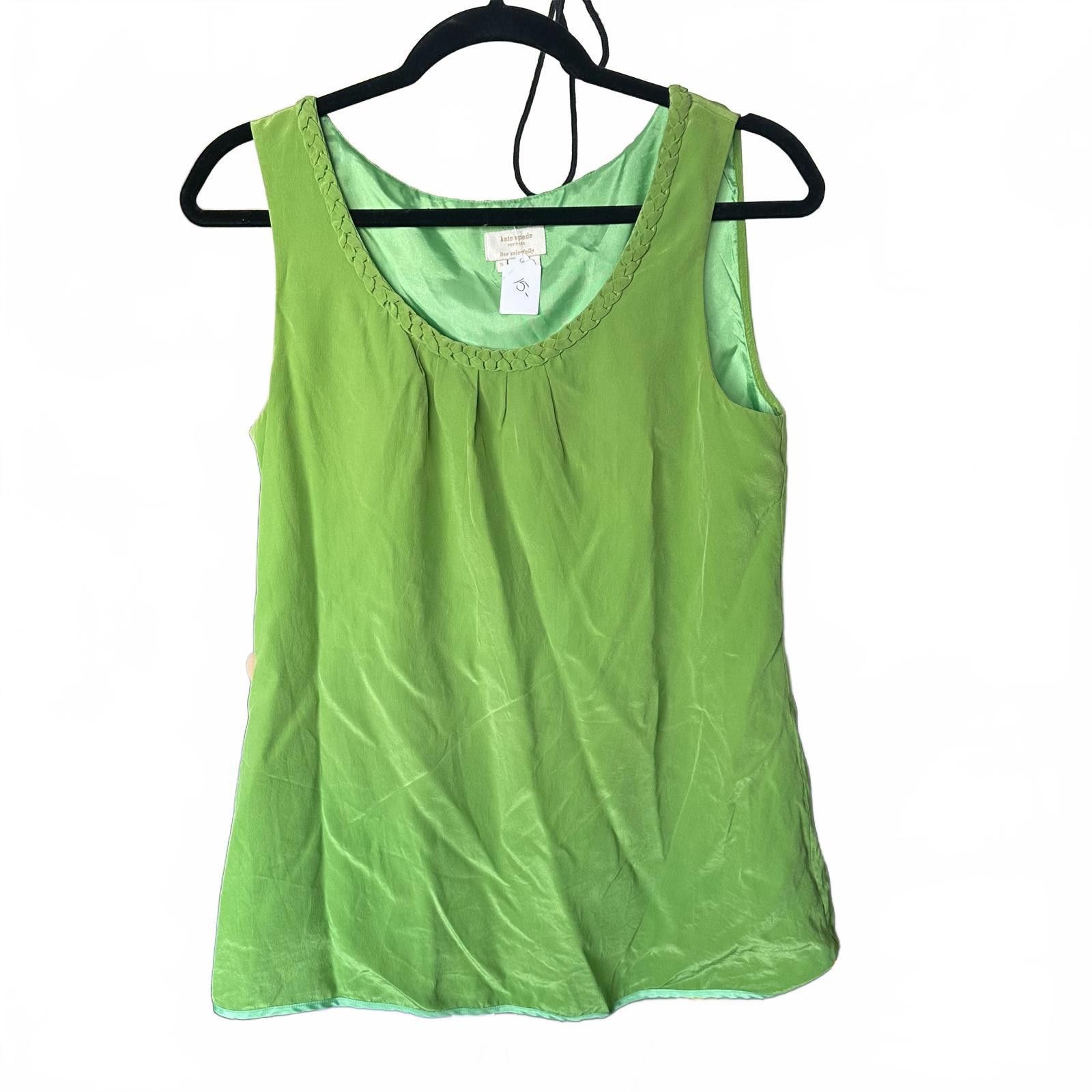 Designer Kate Spade New York Green Sleeveless Top - Size Small Size S / US 4 / IT 40 - 1 Thumbnail