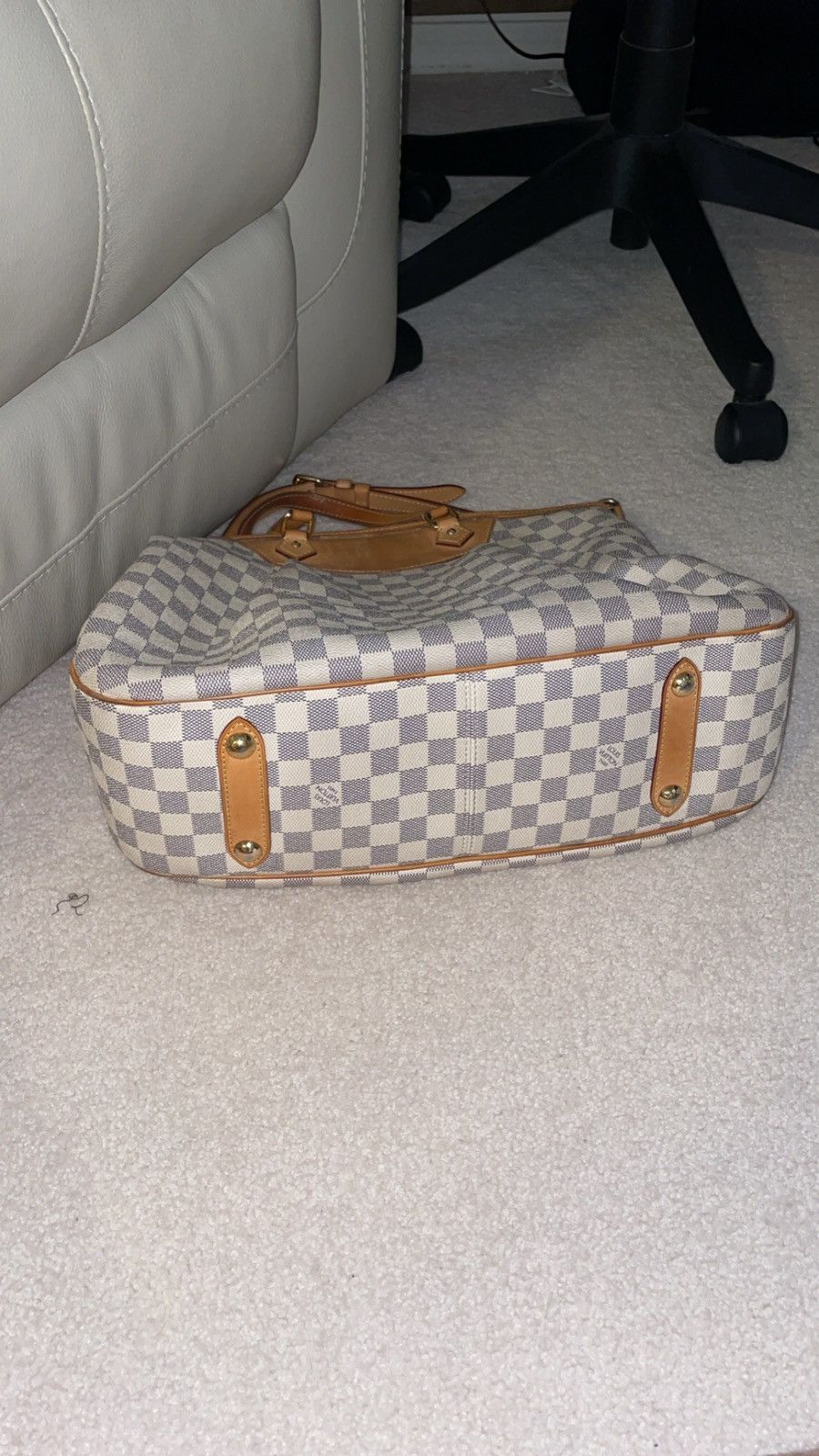 Louis Vuitton Louis Vuitton Damier Azur Siracusa Crossbody Bag Cream Size ONE SIZE - 15 Thumbnail