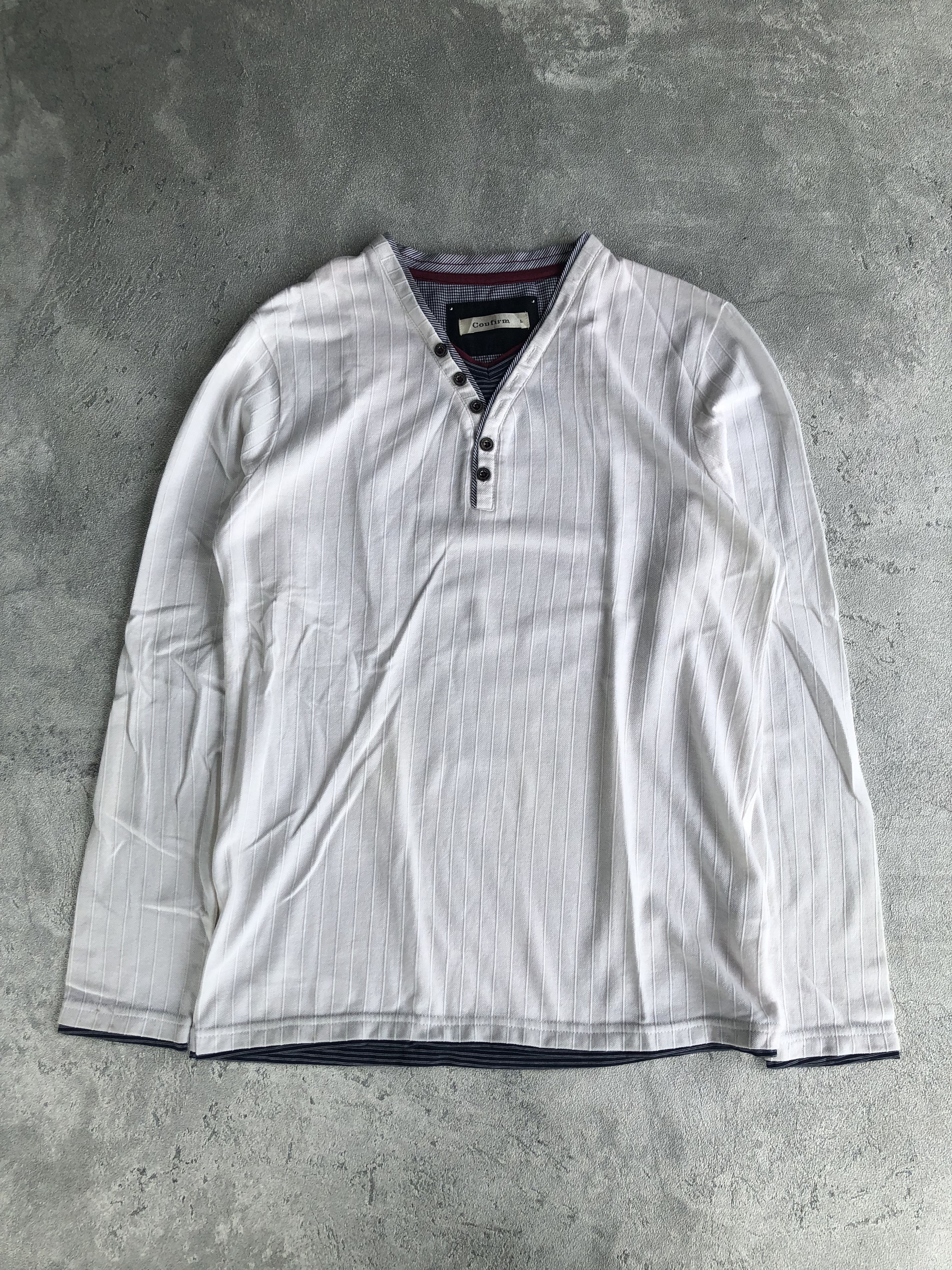 Japanese Brand Japanese Confirm Double Layer Long Sleeve Ifsixwasnine Style Size US L / EU 52-54 / 3 - 1 Thumbnail