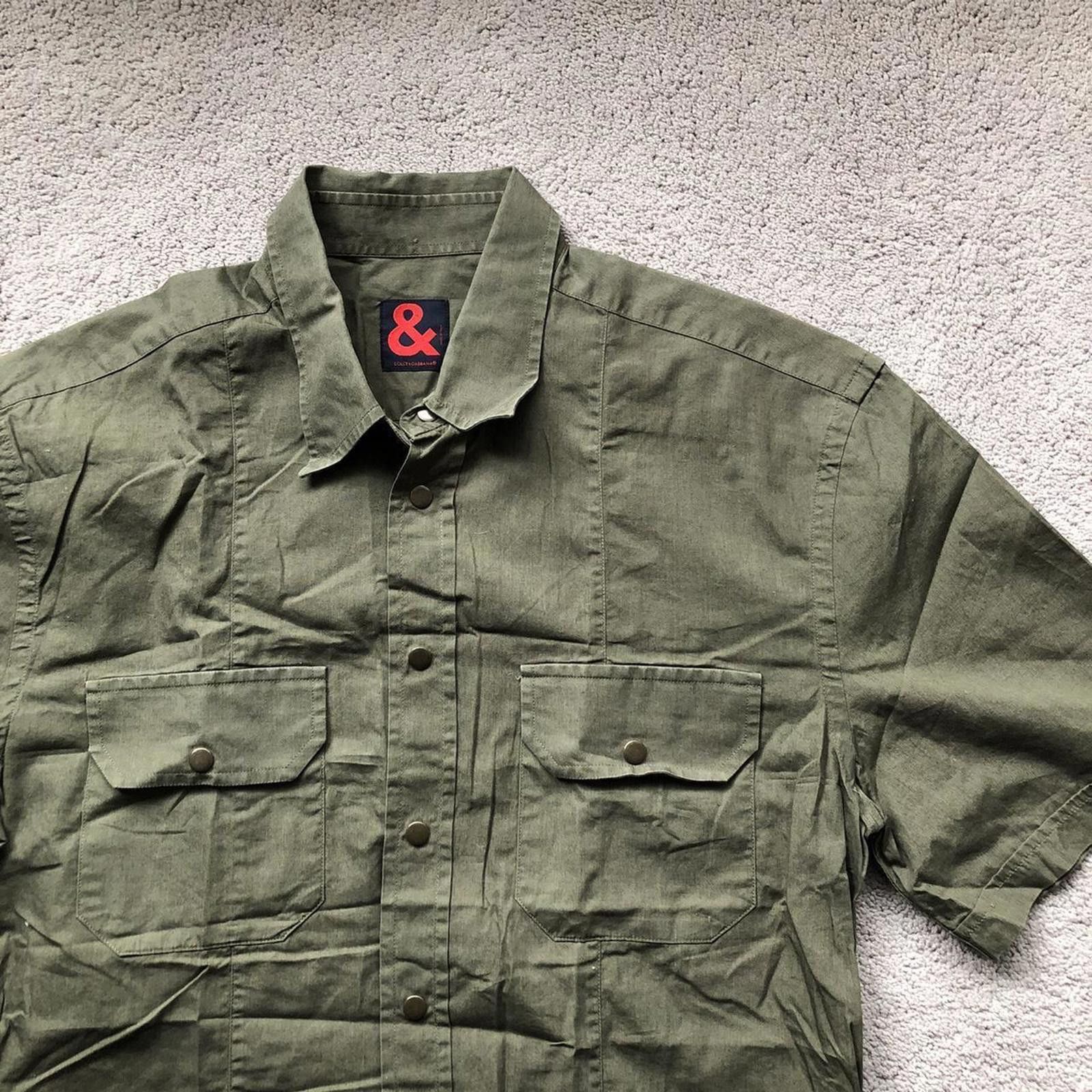 Dolce & Gabbana Vintage Dolce & Gabbana Cargo Army Shirt Size US M / EU 48-50 / 2 - 2 Thumbnail