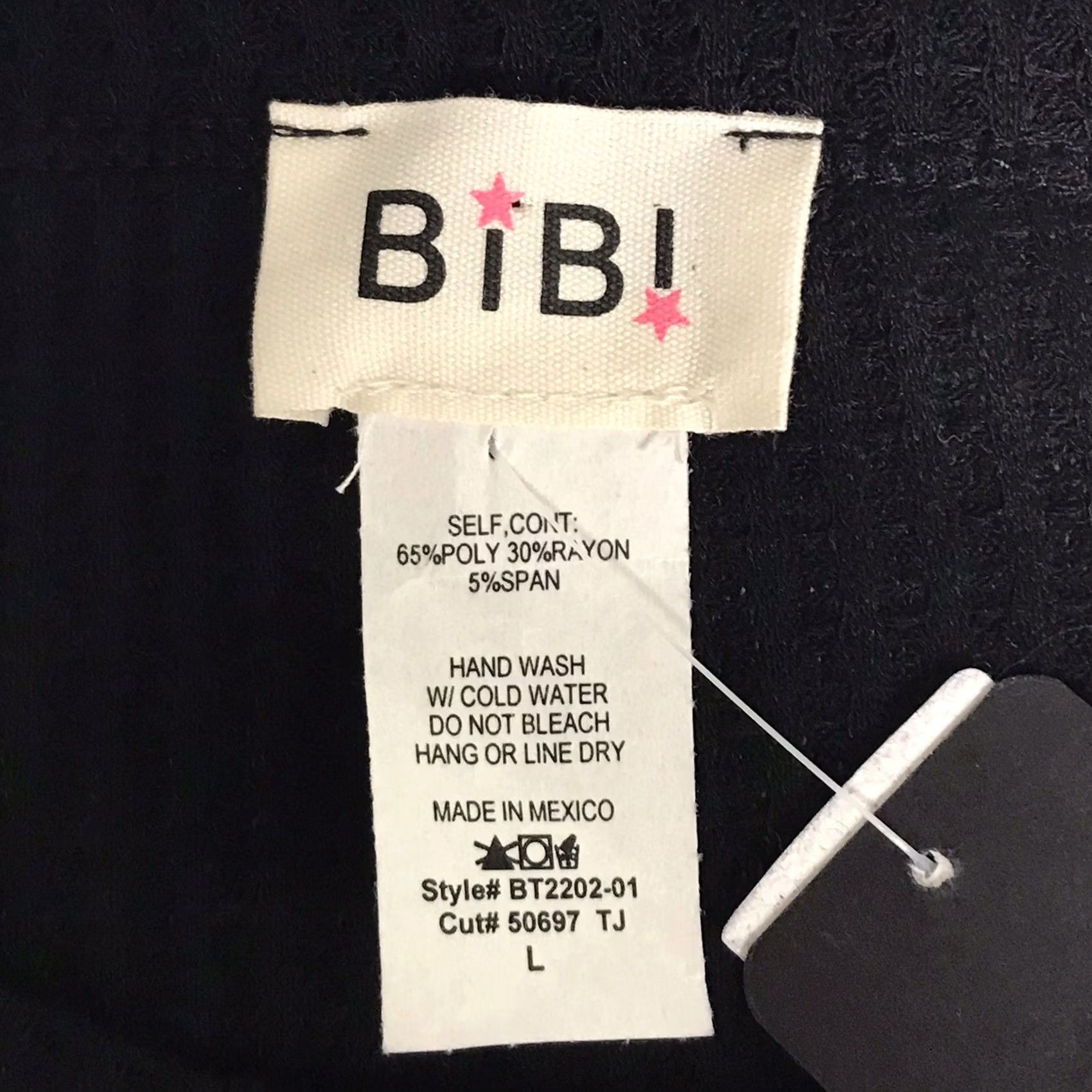 Vintage Bibi Women Black/White Cut Out Boatneck Balloon Long Sleeve Blouse Shirt L Mens? Size L / US 10 / IT 46 - 2 Thumbnail