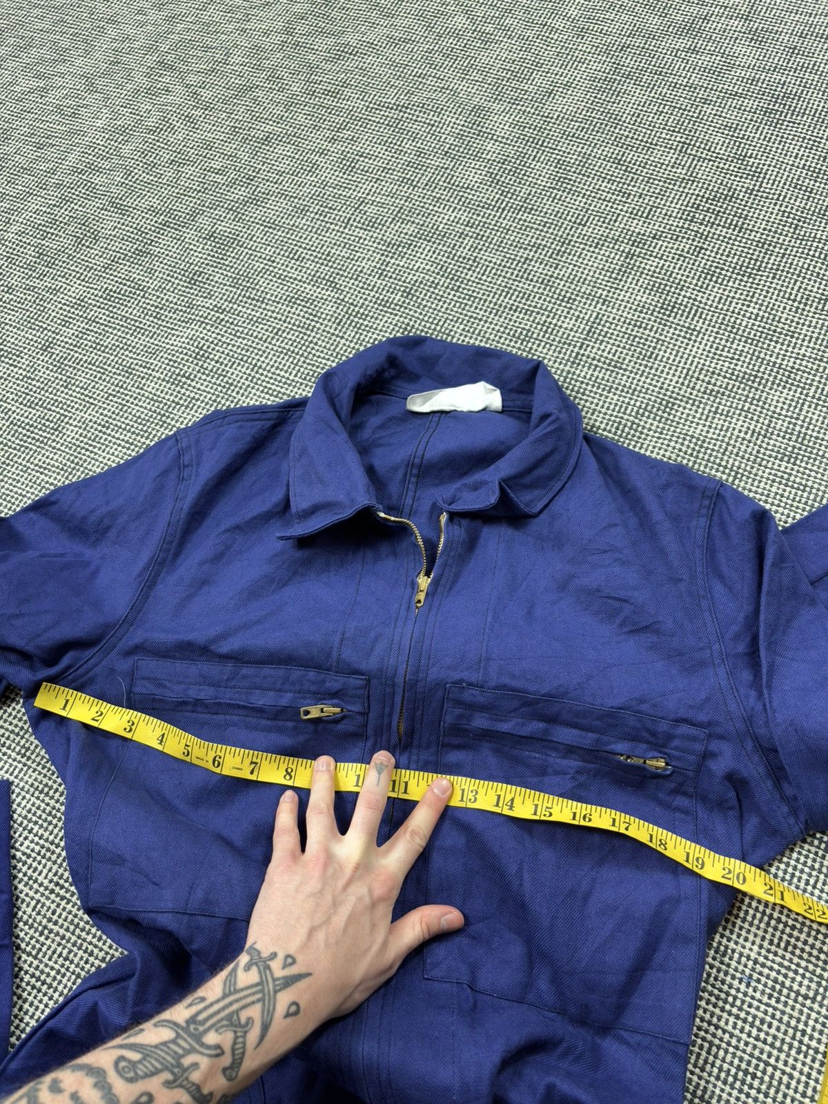 Le Laboureur 60s/70s french zip up coveralls sanfor jampsuit french chore Size US S / EU 44-46 / 1 - 12 Thumbnail