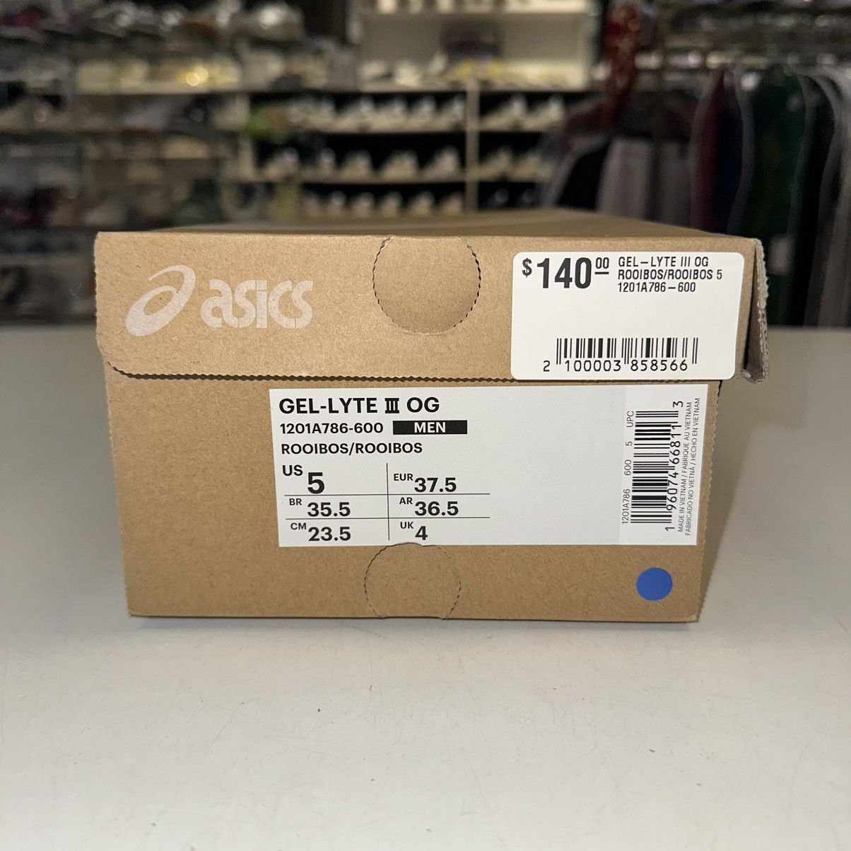 Asics Size 5 - ASICS GEL-Lyte III OG Low Tea Pack - Rooibos Size US 5 / EU 37 - 7 Thumbnail