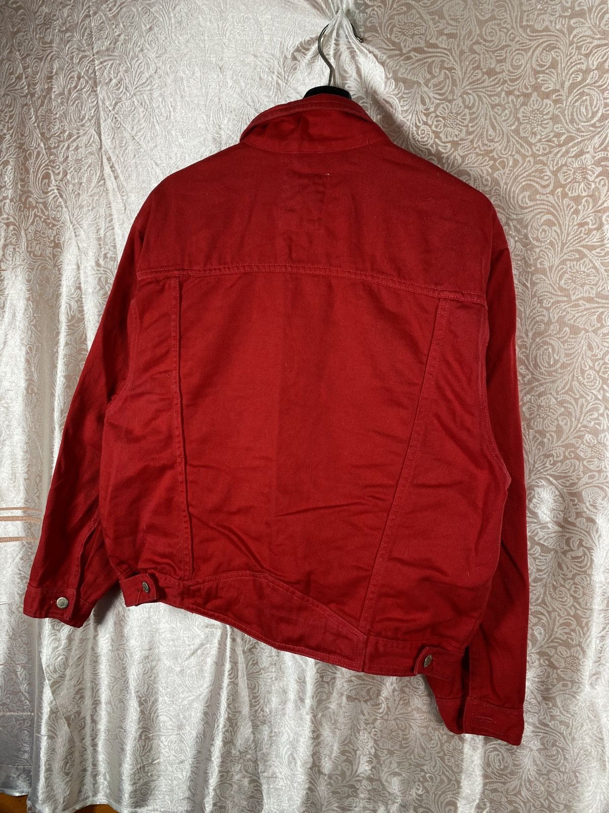 Japanese Brand Vintage Glee Man Red Denim Trucker Japanese Casual Workwear Size US M / EU 48-50 / 2 - 12 Thumbnail