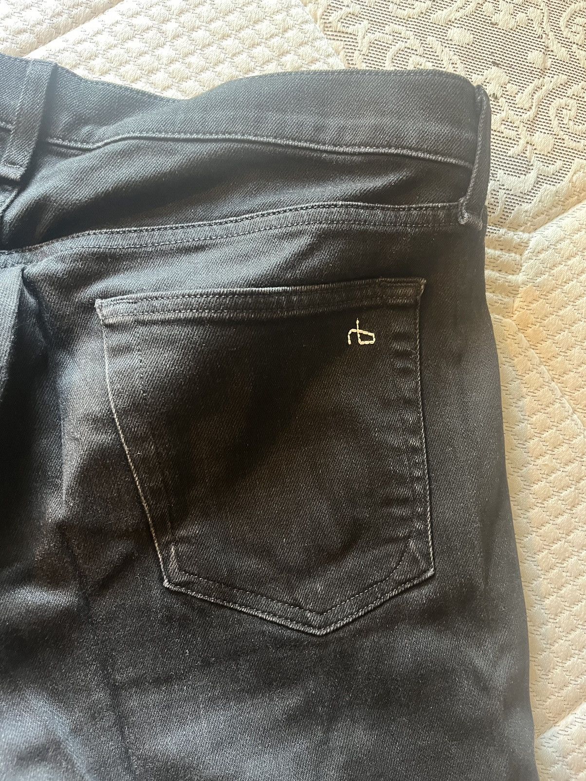 Rag & Bone Rag & Bone Fit 1 Black Jeans Size US 32 / EU 48 - 3 Thumbnail