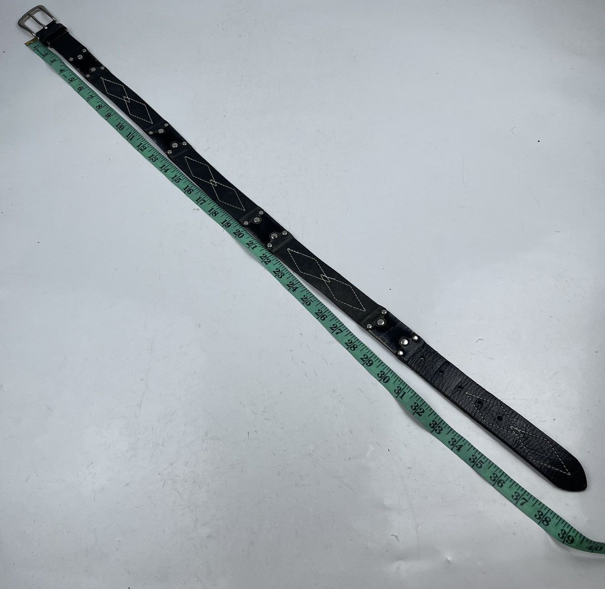 Other studded leather belt tc27 Size 34 - 6 Thumbnail