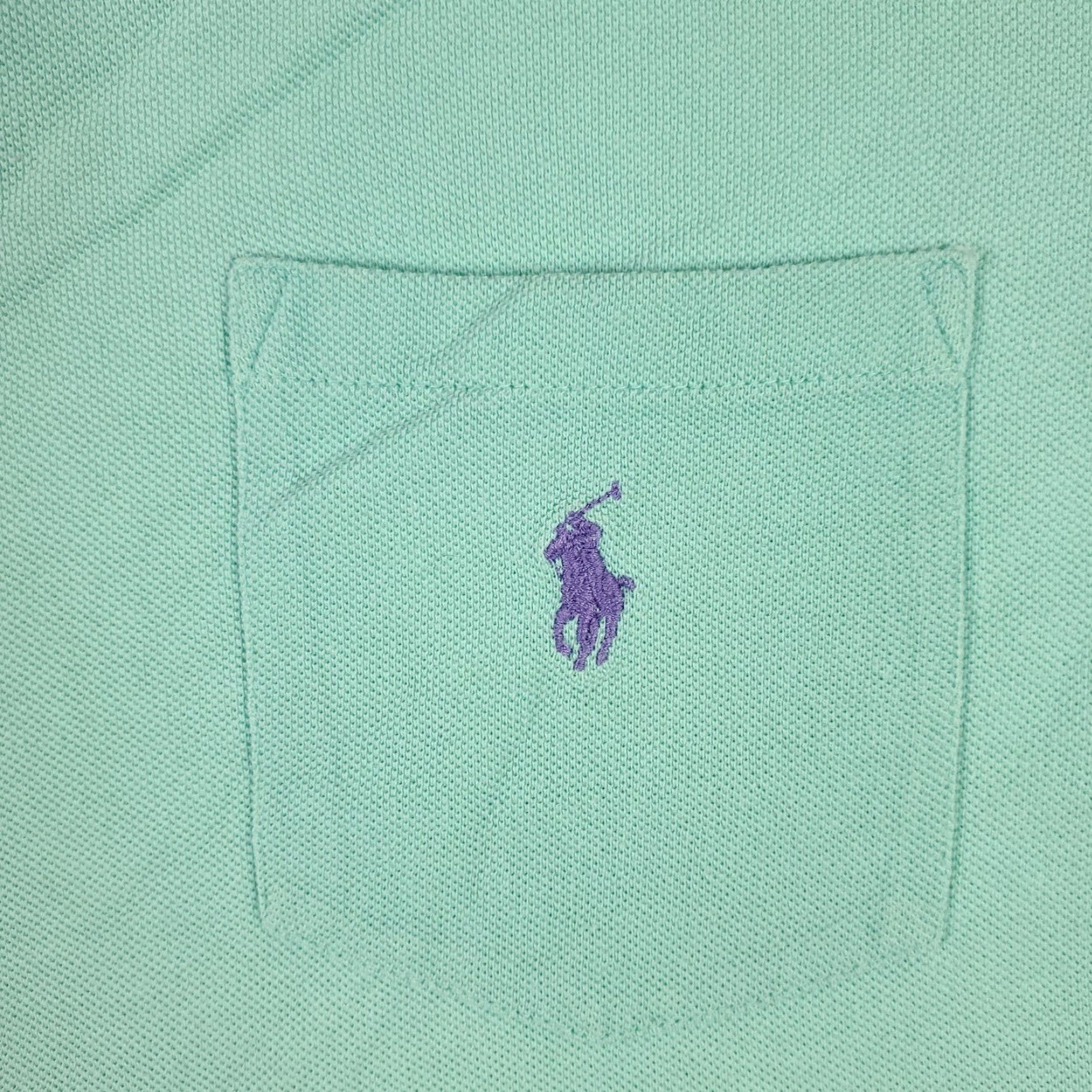 Ralph Lauren Ralph Lauren Polo Shirt Mens Medium Green Solid Casual Short Sleeve Size US M / EU 48-50 / 2 - 2 Thumbnail
