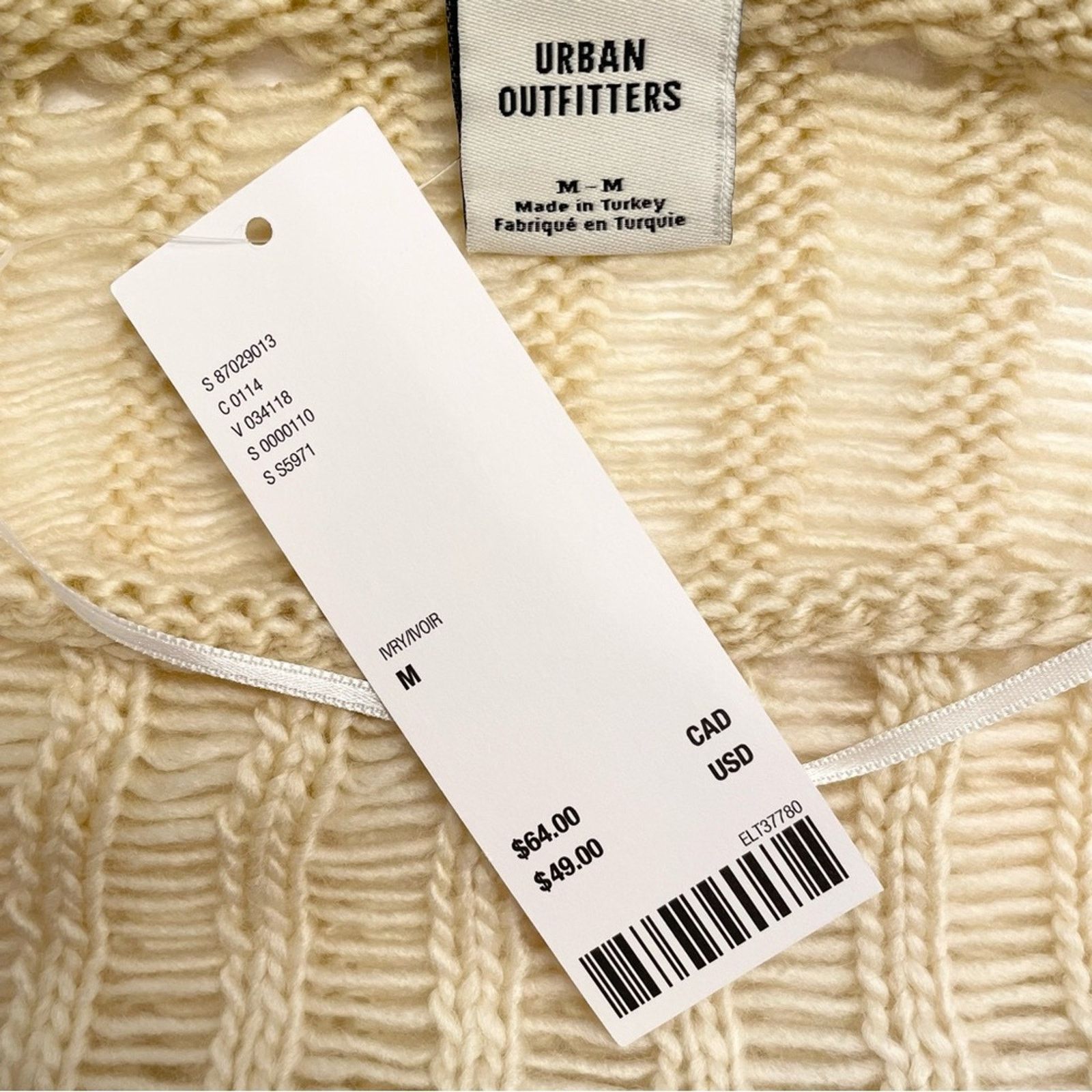 Urban Outfitters Urban Outfitters Ladder-Knit Shrug Sweater M Size M / US 6-8 / IT 42-44 - 7 Thumbnail