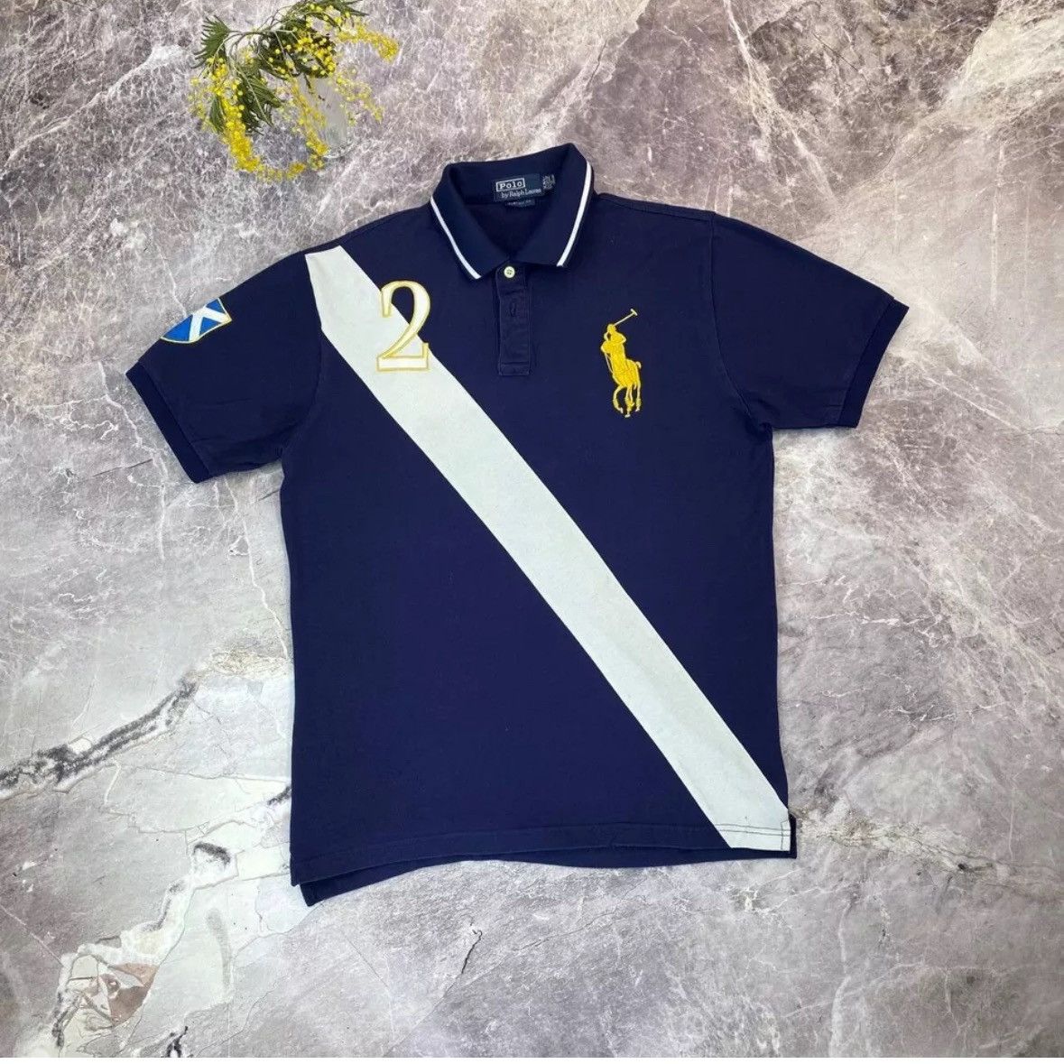 ✨美品✨ポロ ラルフローレン BLACKWATCH POLO TEAM 黒 BLACK WATCHブラックウォッチポロ ラルフローレン ポロシャツ 黒